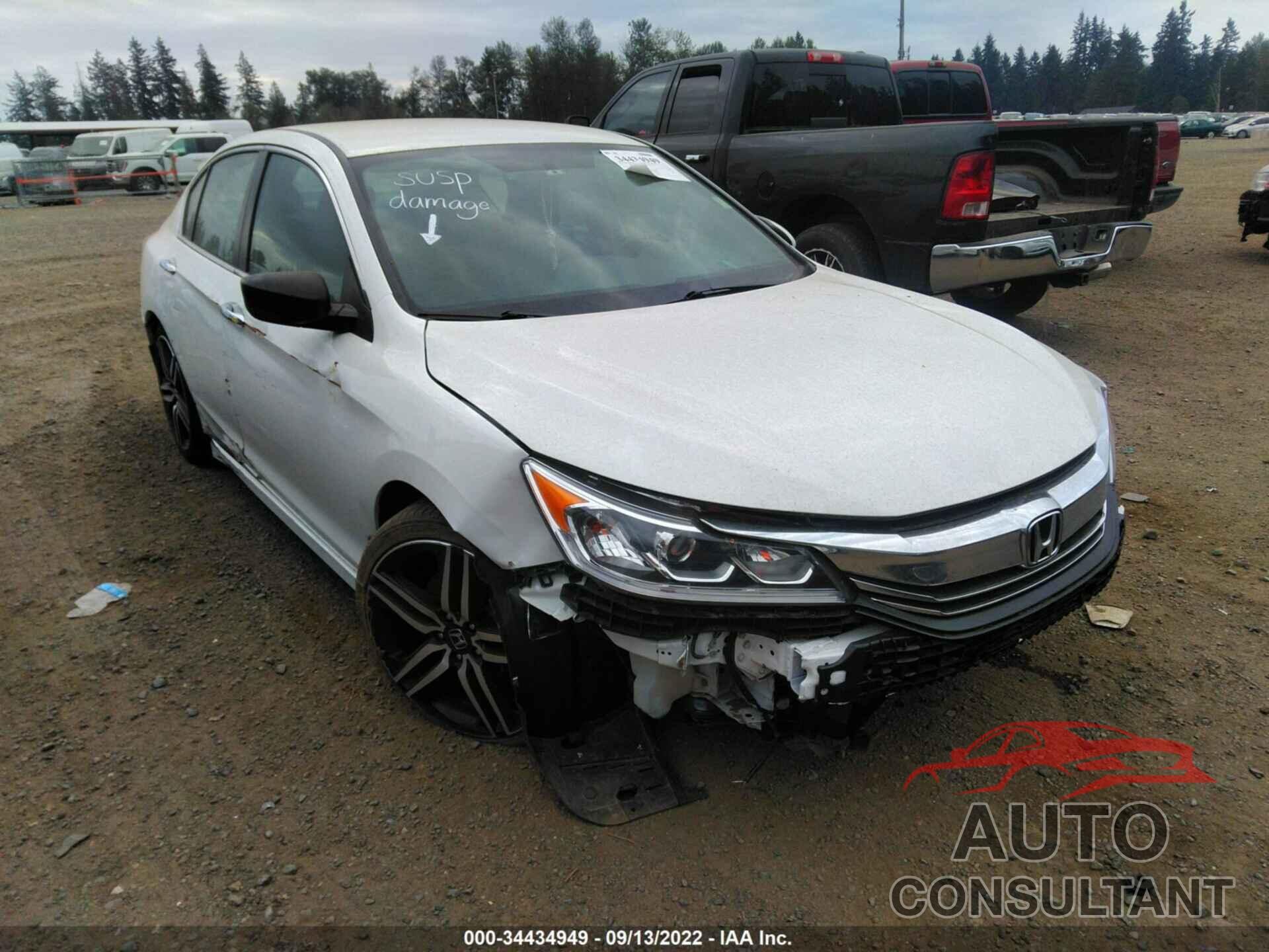 HONDA ACCORD SEDAN 2017 - 1HGCR2F13HA142803