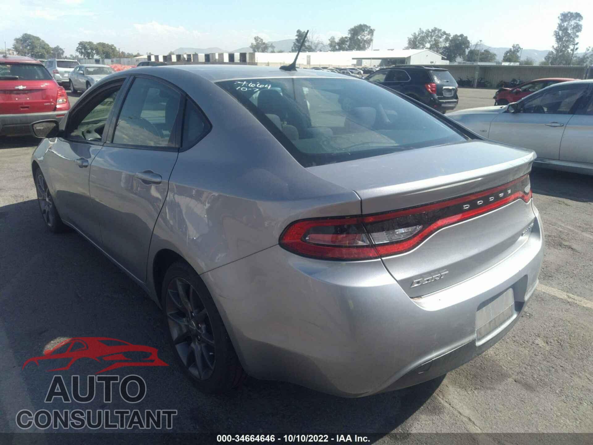 DODGE DART 2016 - 1C3CDFFA5GD791394