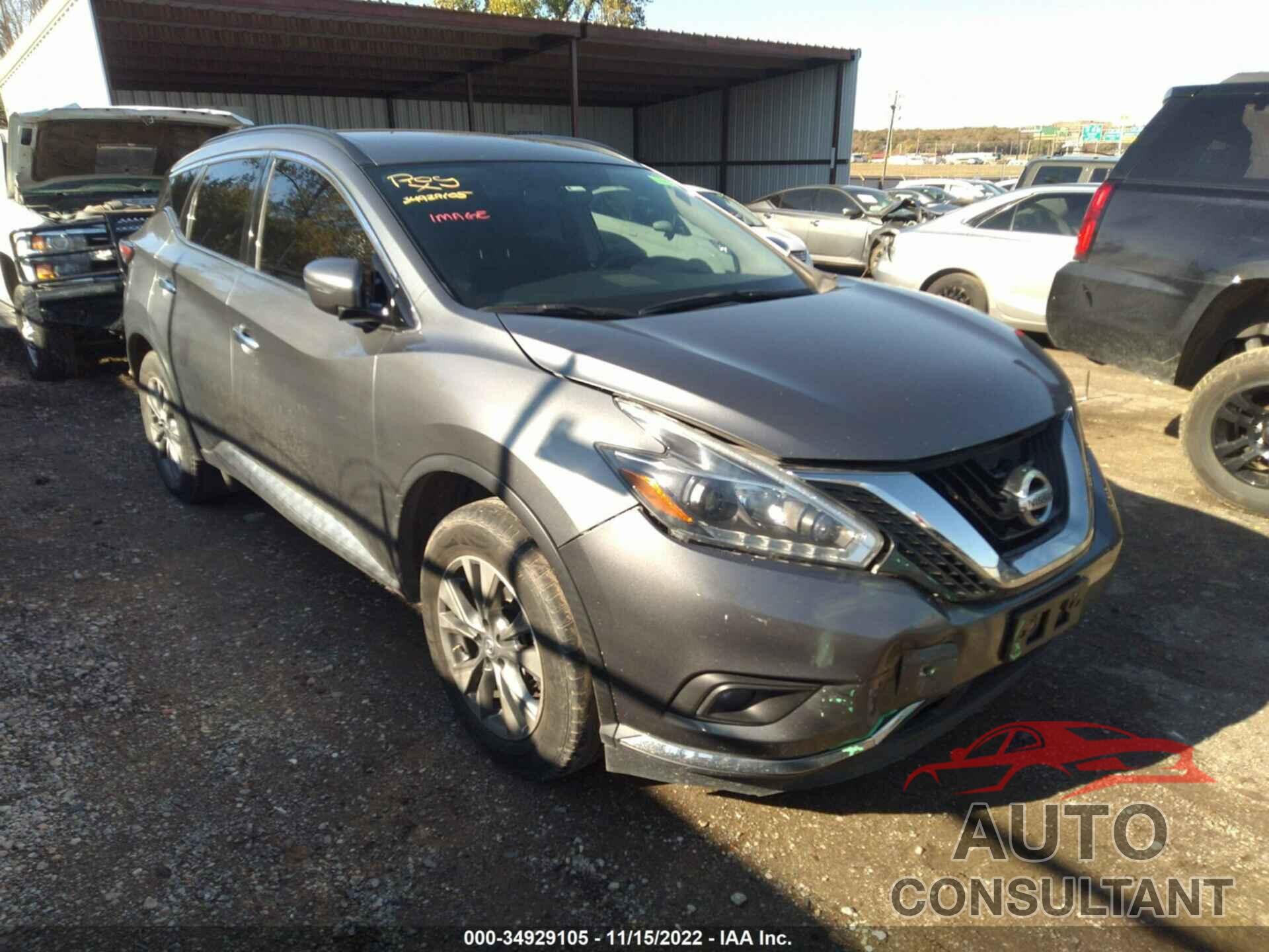 NISSAN MURANO 2018 - 5N1AZ2MH3JN127346