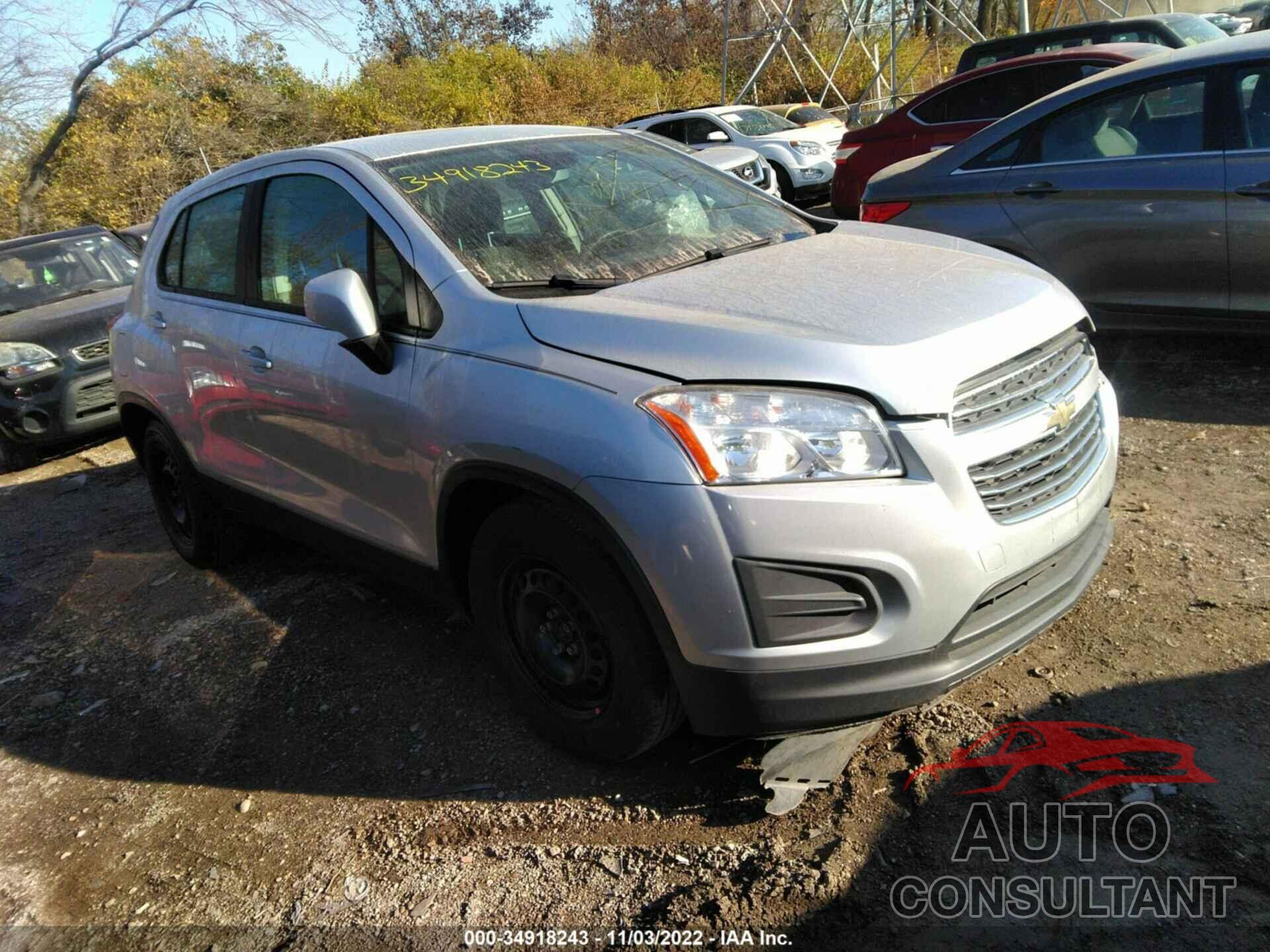 CHEVROLET TRAX 2016 - KL7CJKSB8GB751265