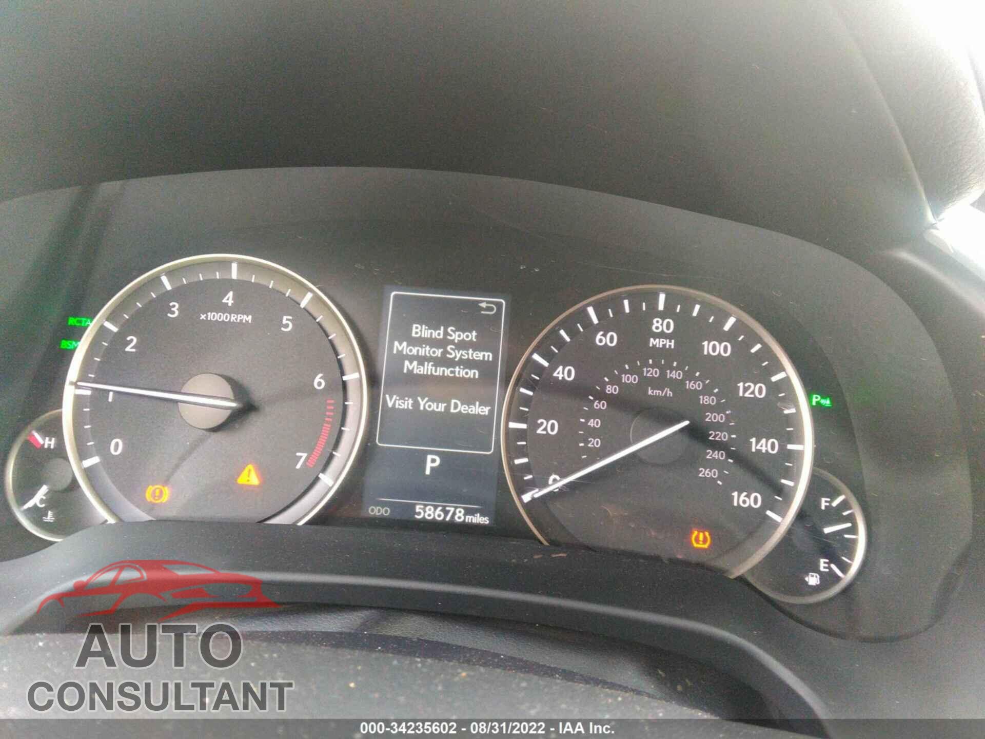 LEXUS RX 2017 - 2T2ZZMCA7HC036628