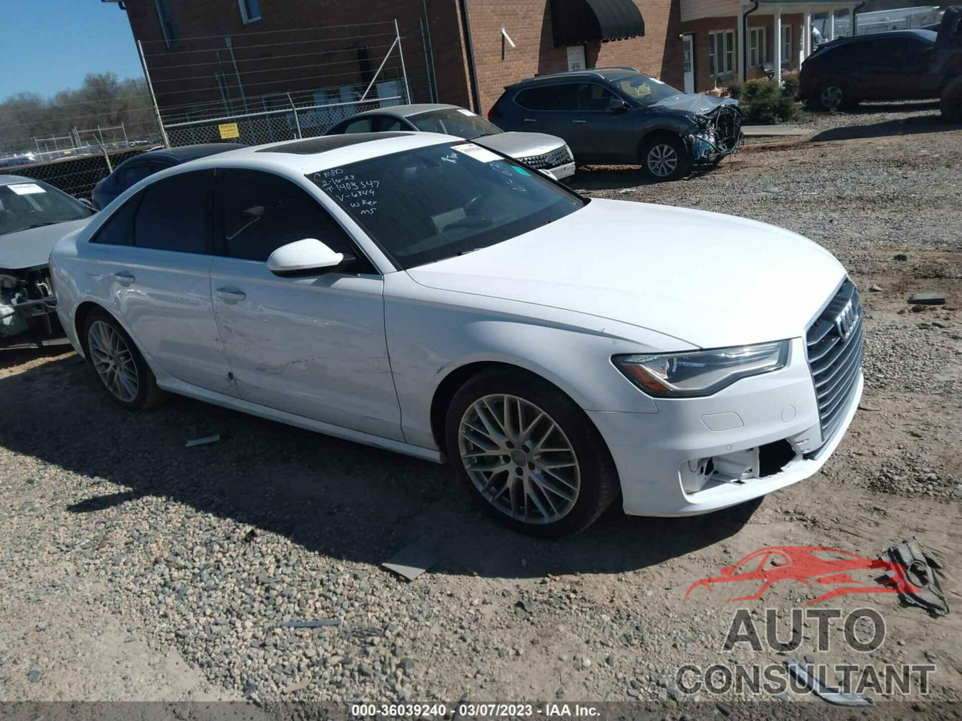 AUDI A6 2016 - WAUDFAFC4GN116349