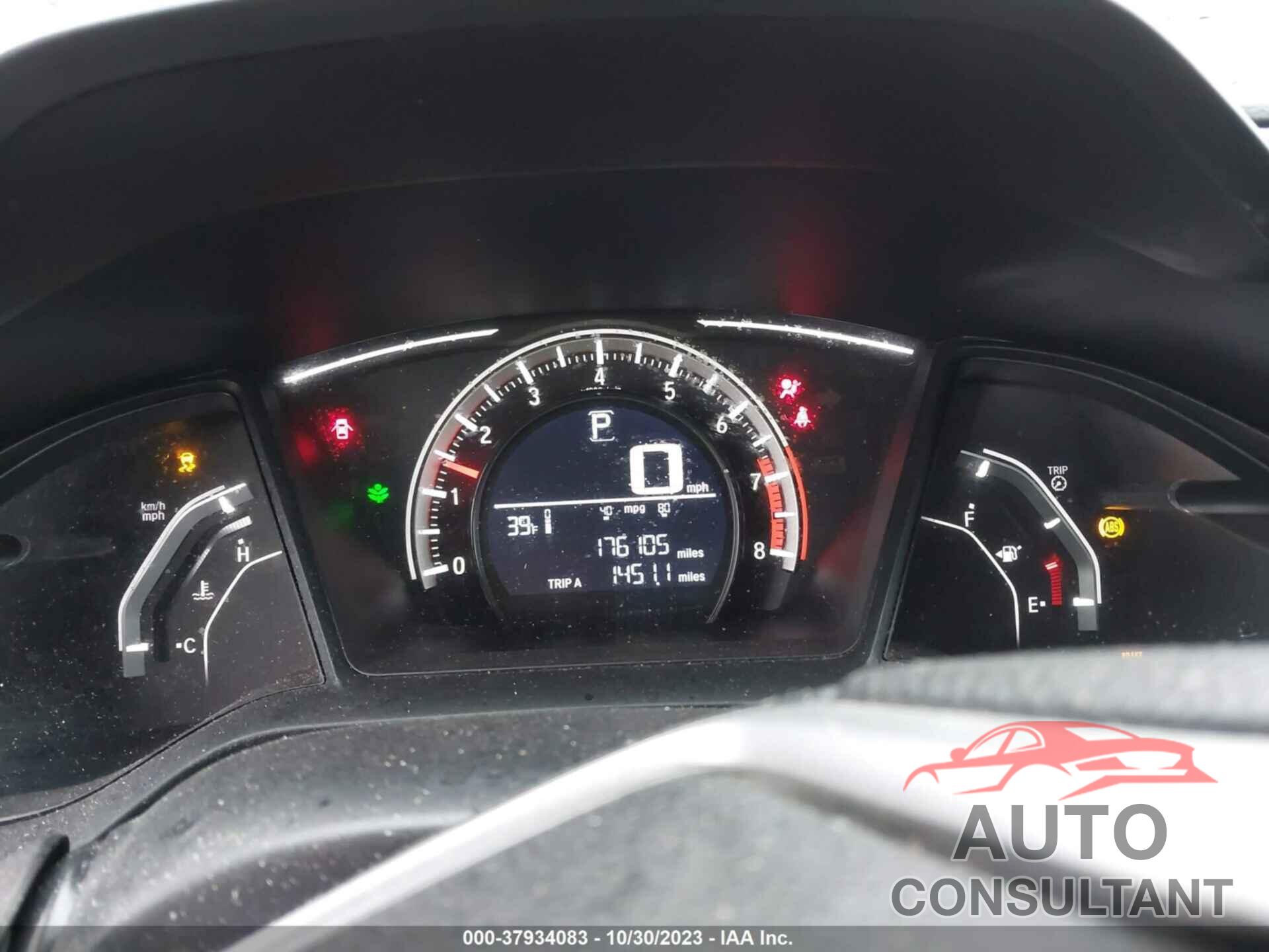 HONDA CIVIC SEDAN 2017 - 19XFC2F51HE029669