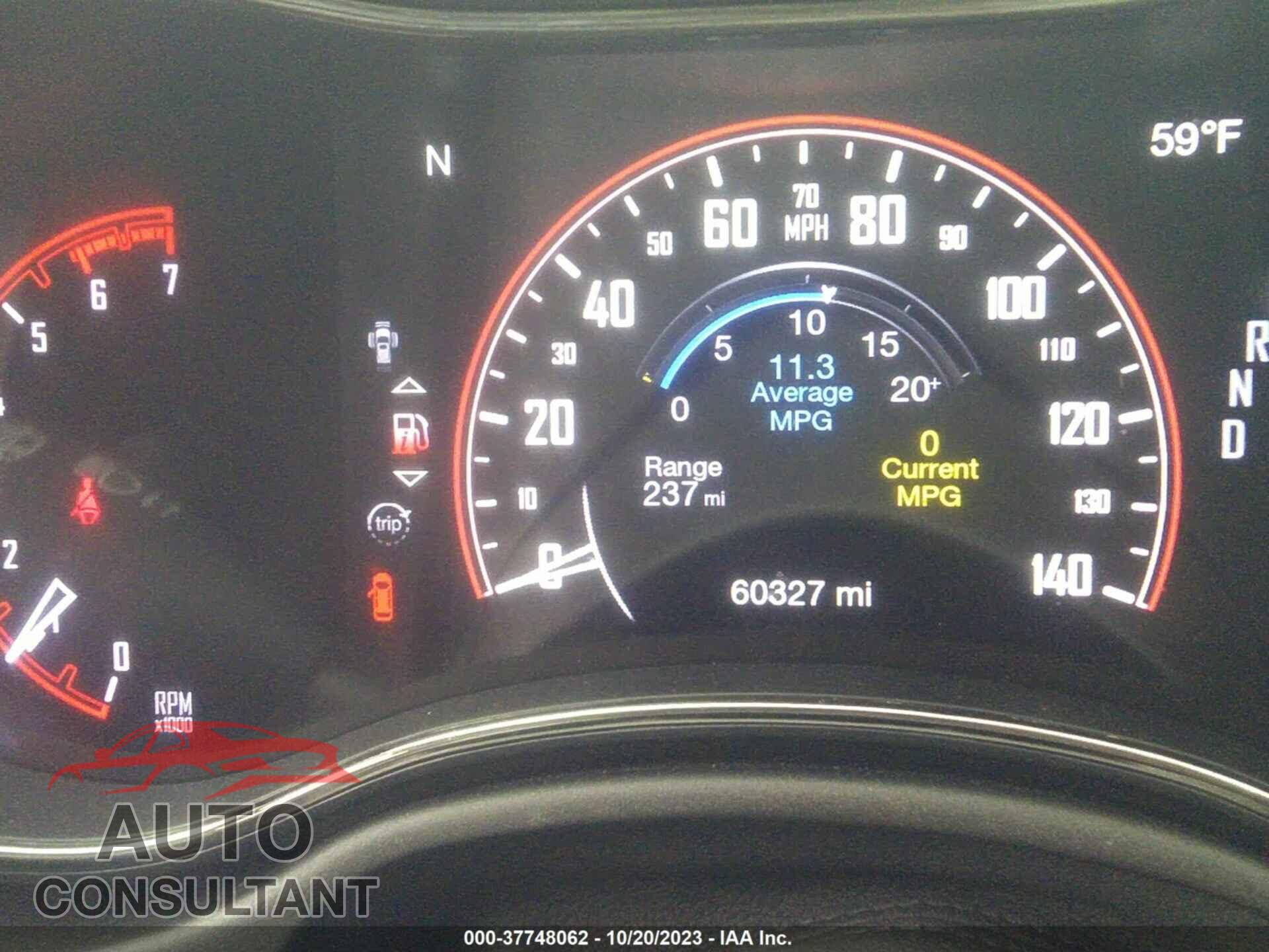 DODGE DURANGO 2019 - 1C4SDJCT0KC664616