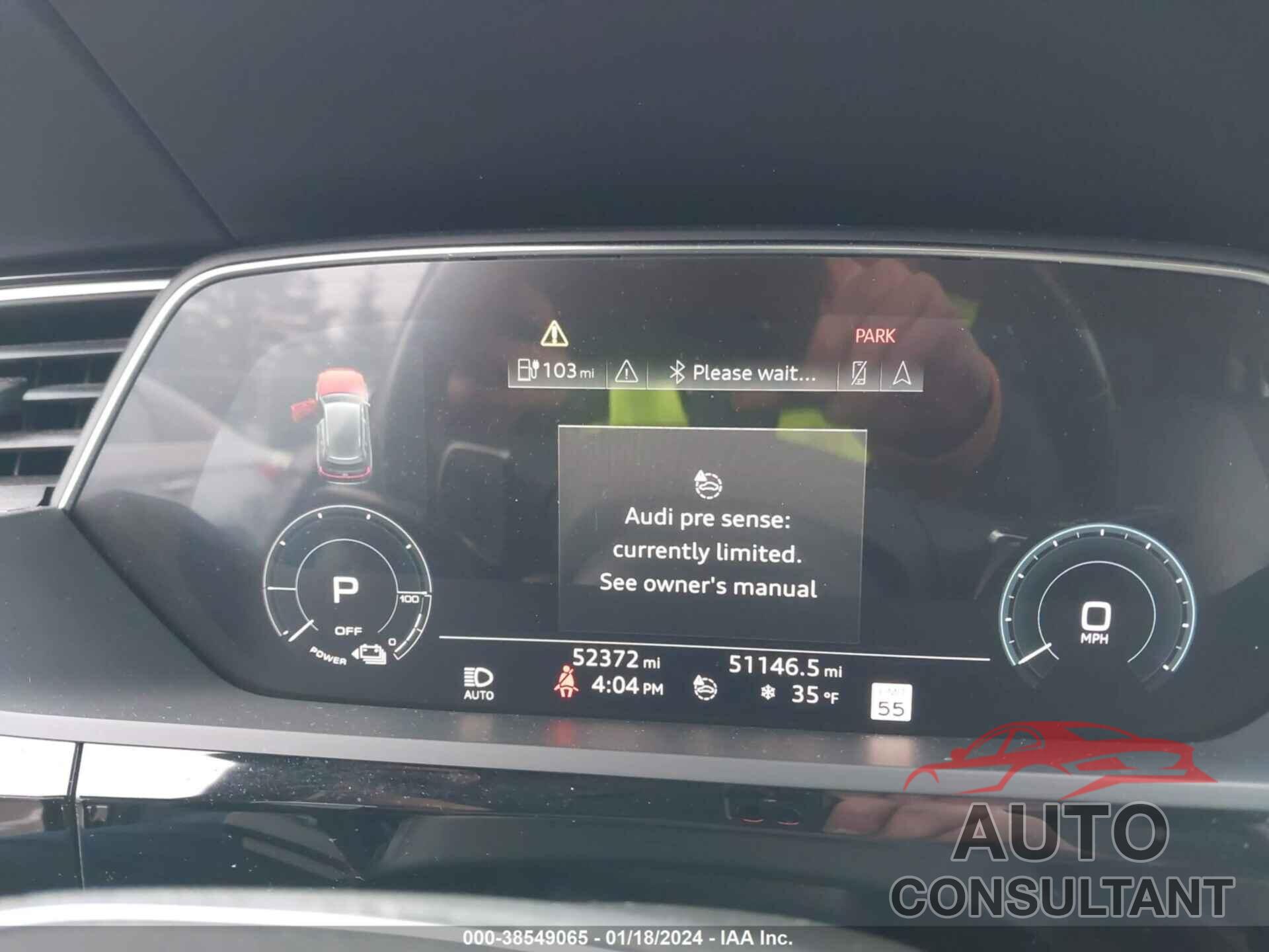 AUDI E-TRON 2019 - WA1VAAGE5KB010132