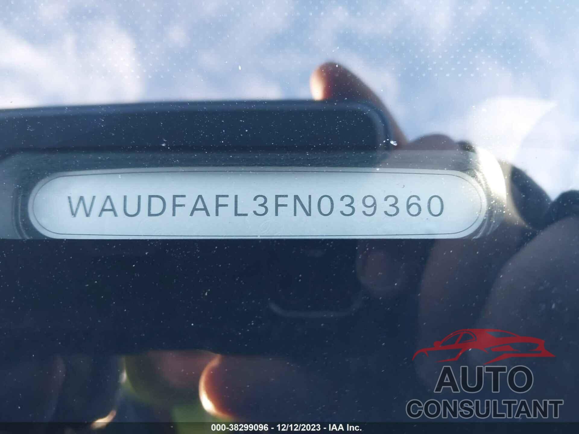 AUDI A4 2015 - WAUDFAFL3FN039360