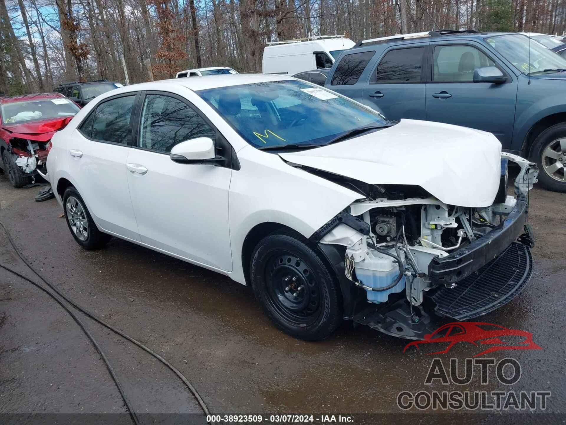 TOYOTA COROLLA 2016 - 2T1BURHE7GC500013