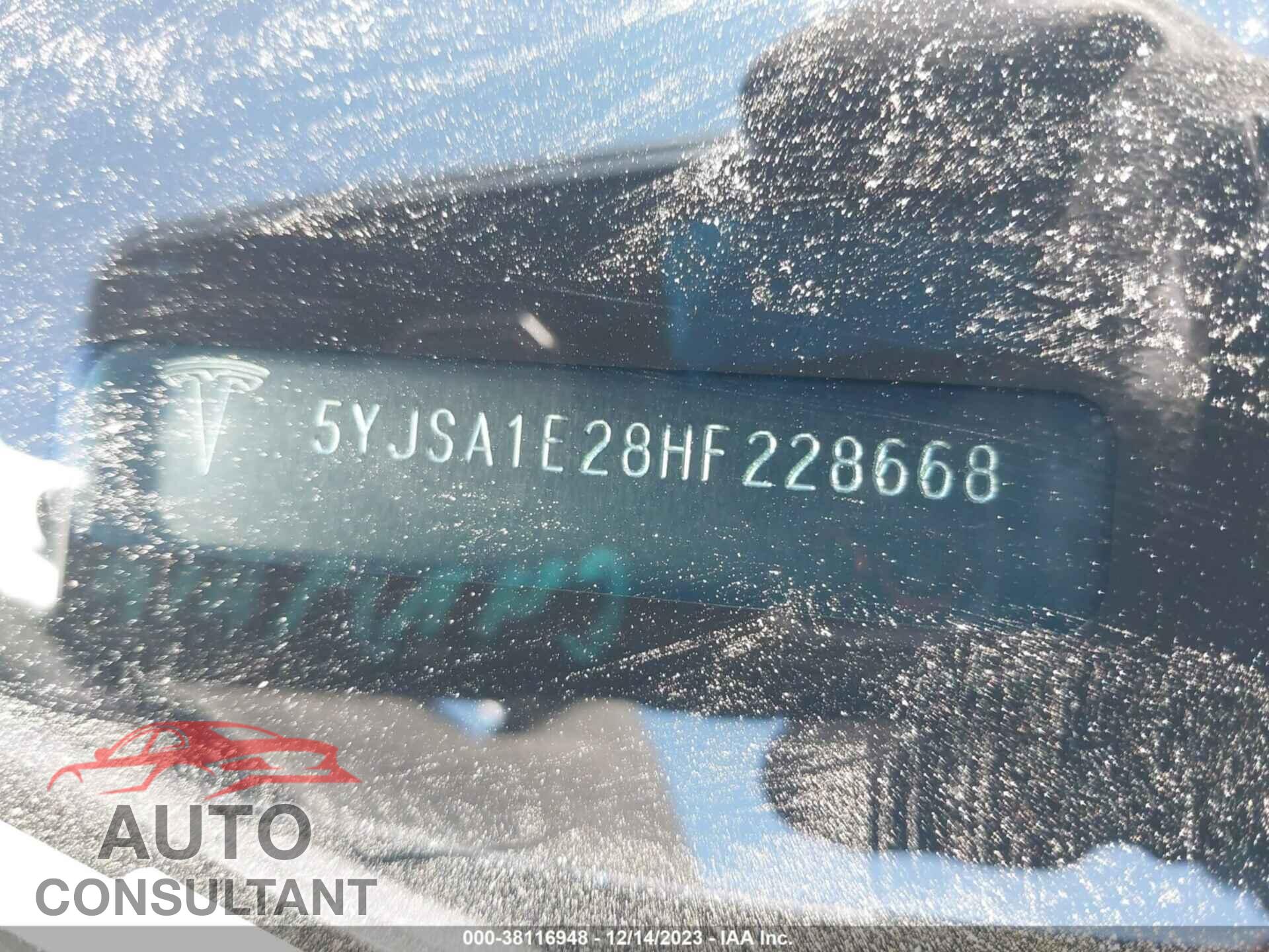 TESLA MODEL S 2017 - 5YJSA1E28HF228668