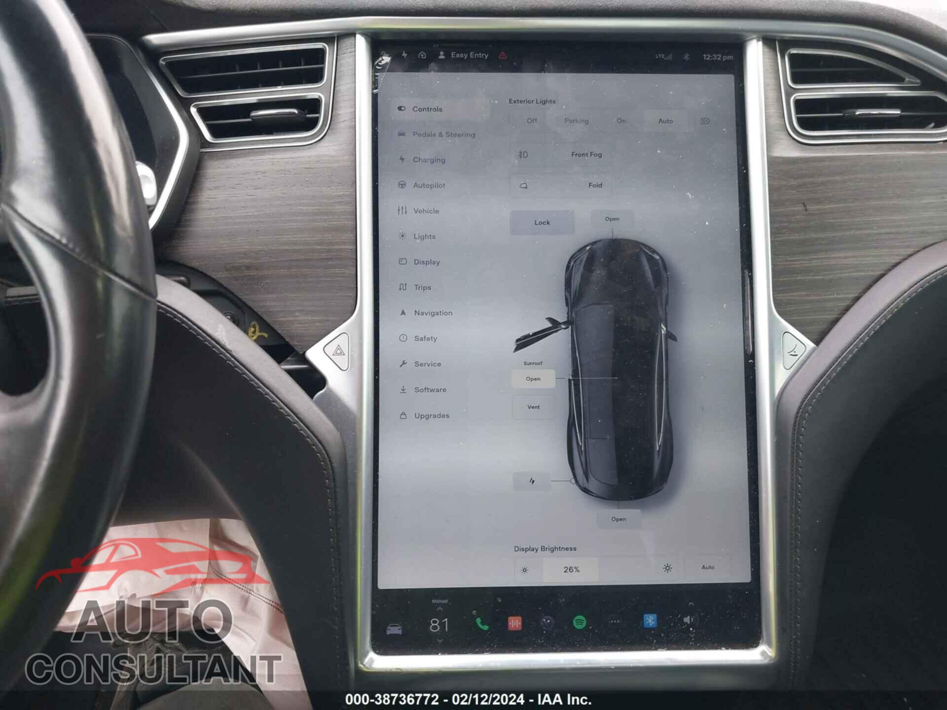 TESLA MODEL S 2016 - 5YJSA1E27GF156344