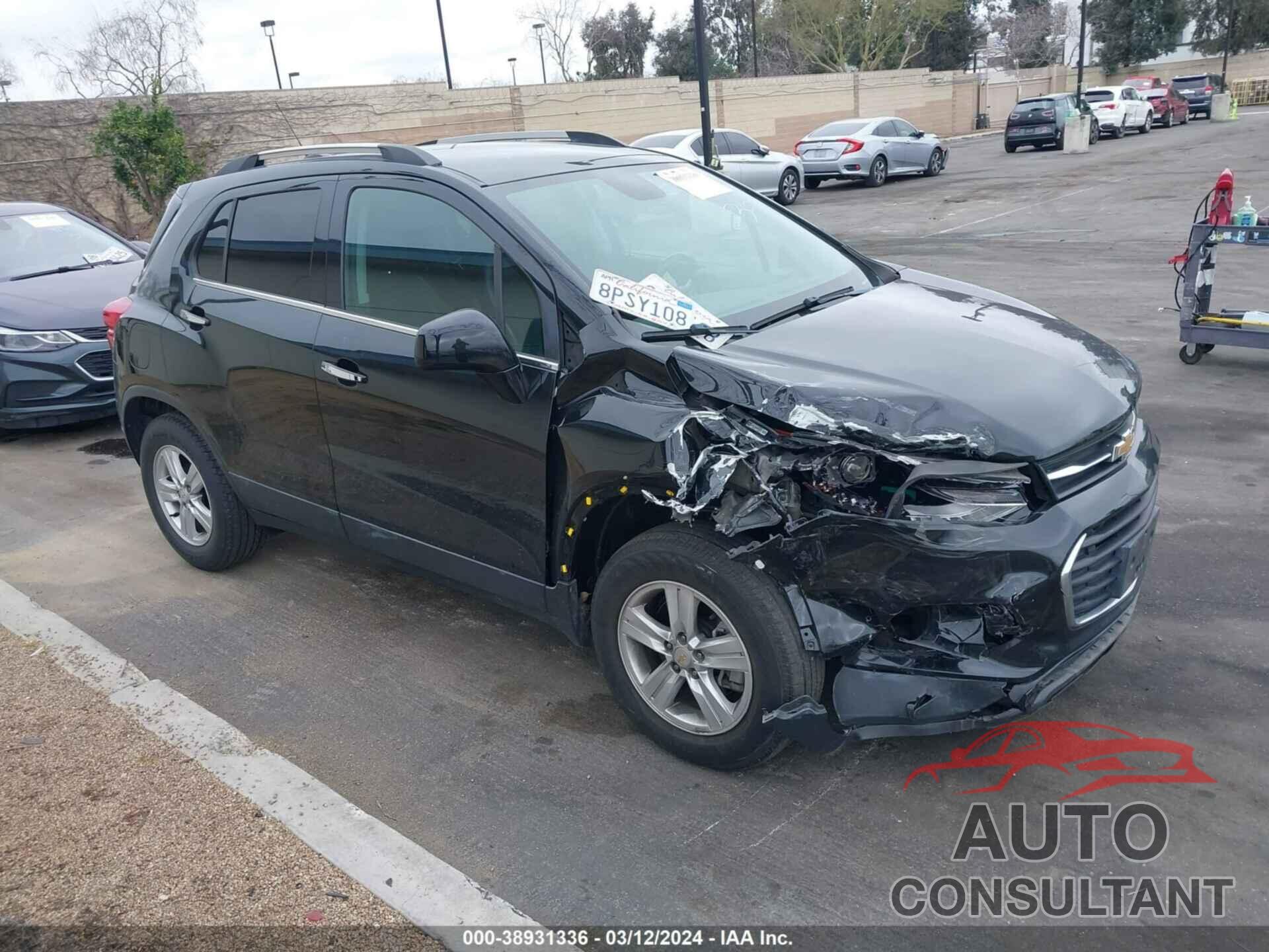 CHEVROLET TRAX 2020 - KL7CJLSB2LB092308