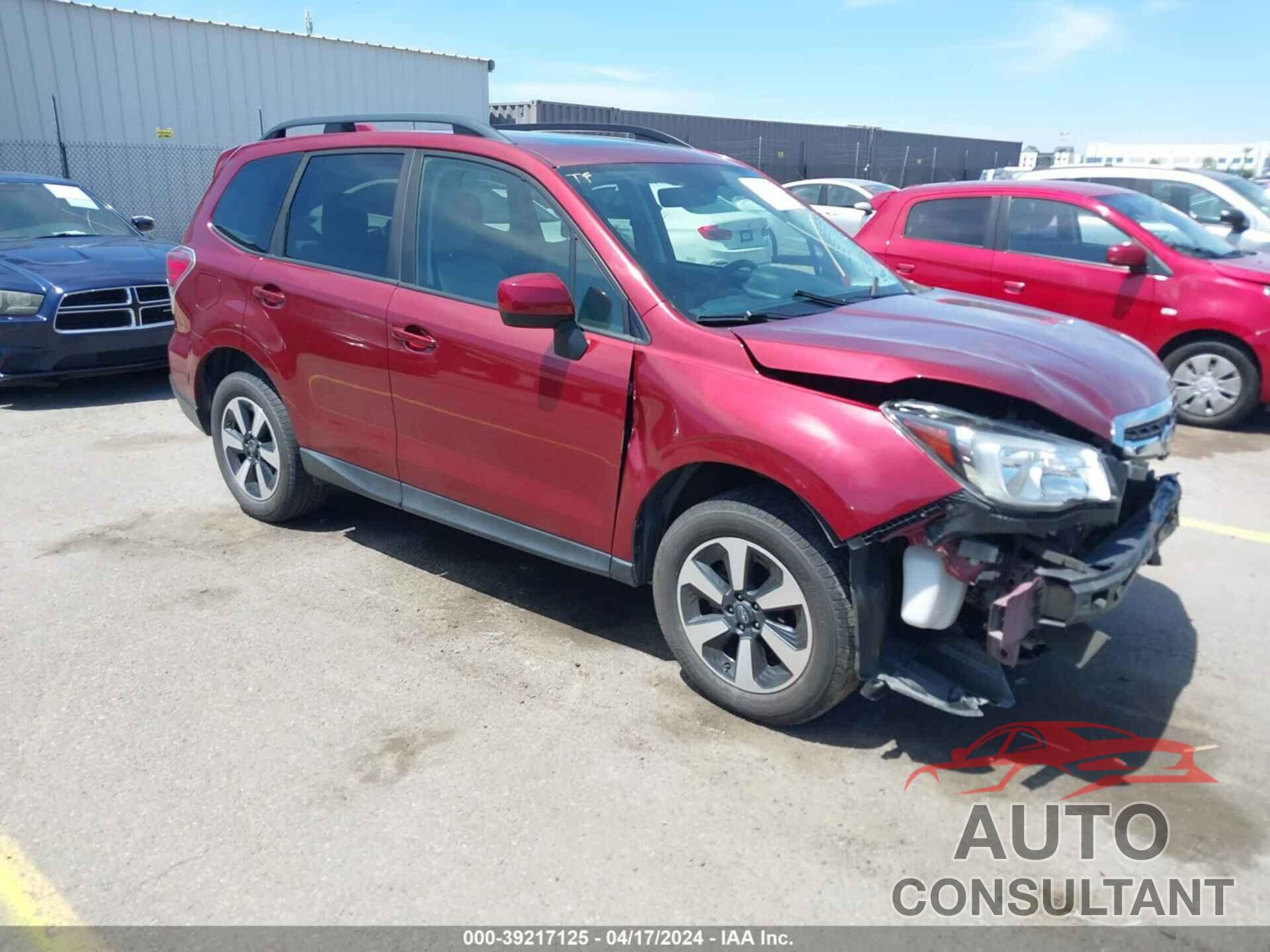 SUBARU FORESTER 2018 - JF2SJADC3JH444607