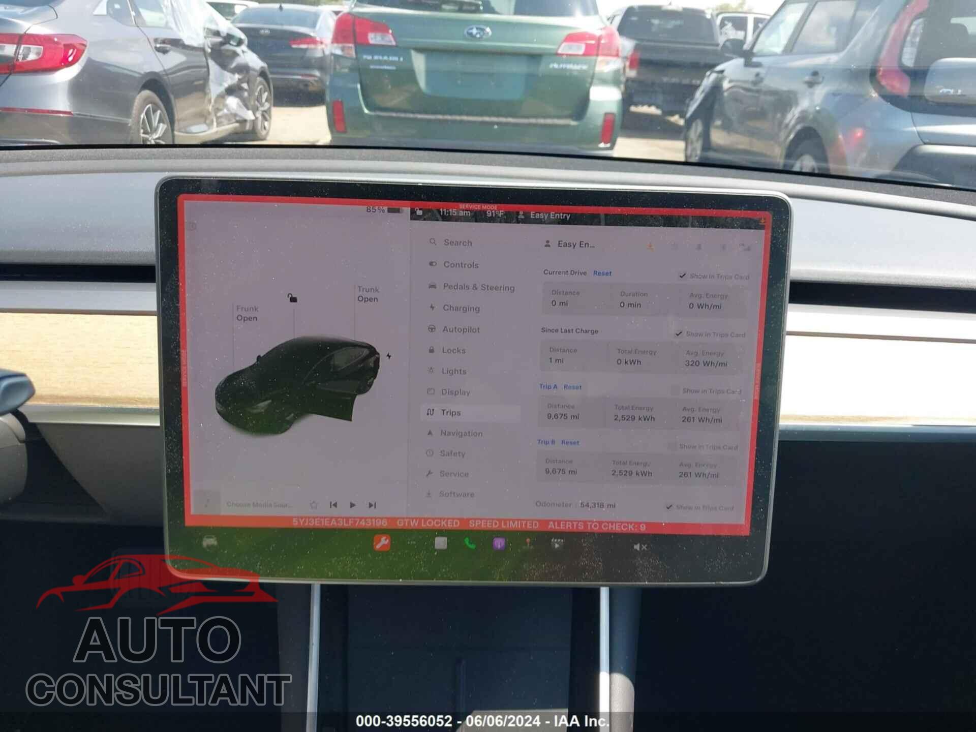 TESLA MODEL 3 2020 - 5YJ3E1EA3LF743196
