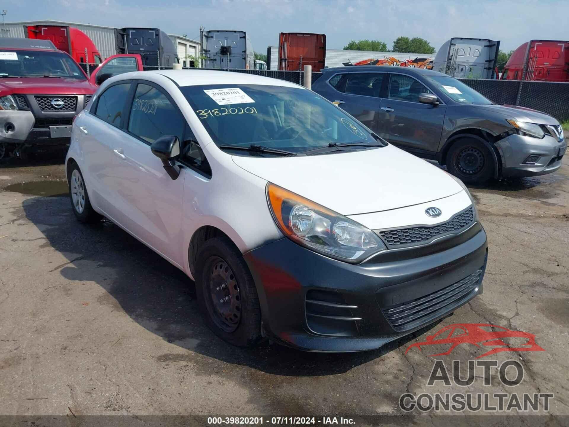 KIA RIO 2016 - KNADM5A30G6625417