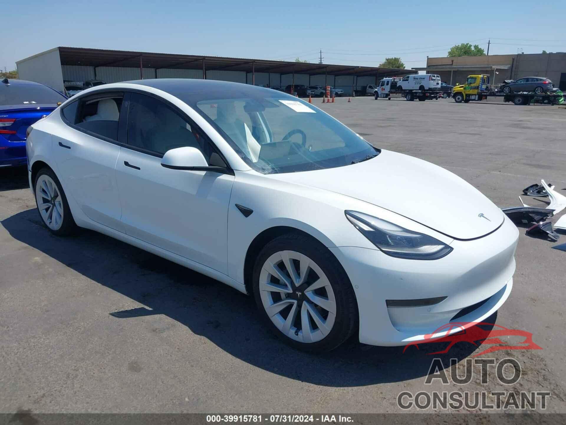 TESLA MODEL 3 2022 - 5YJ3E1EA5NF362291