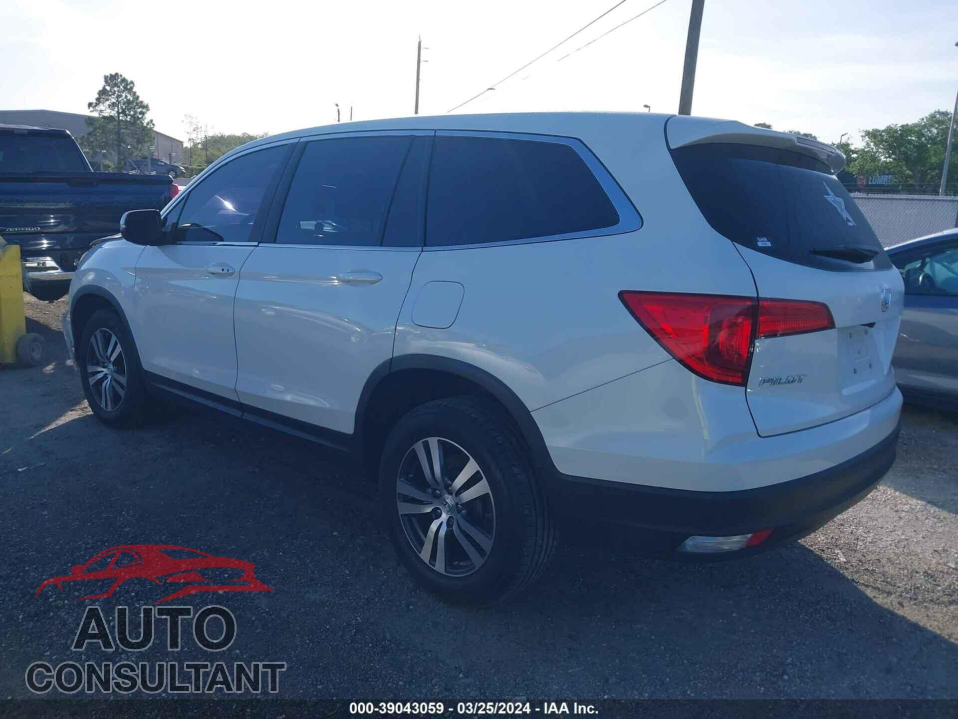 HONDA PILOT 2017 - 5FNYF5H51HB041846