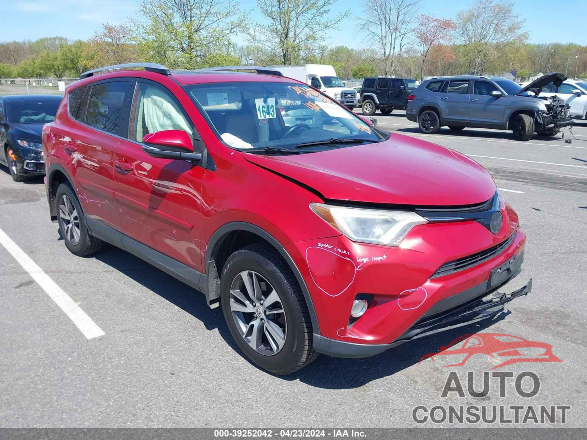 TOYOTA RAV4 2016 - JTMRFREV8GJ090081