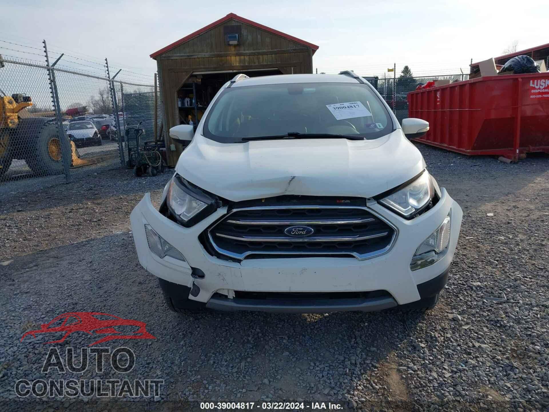 FORD ECOSPORT 2019 - MAJ6S3KL8KC268007