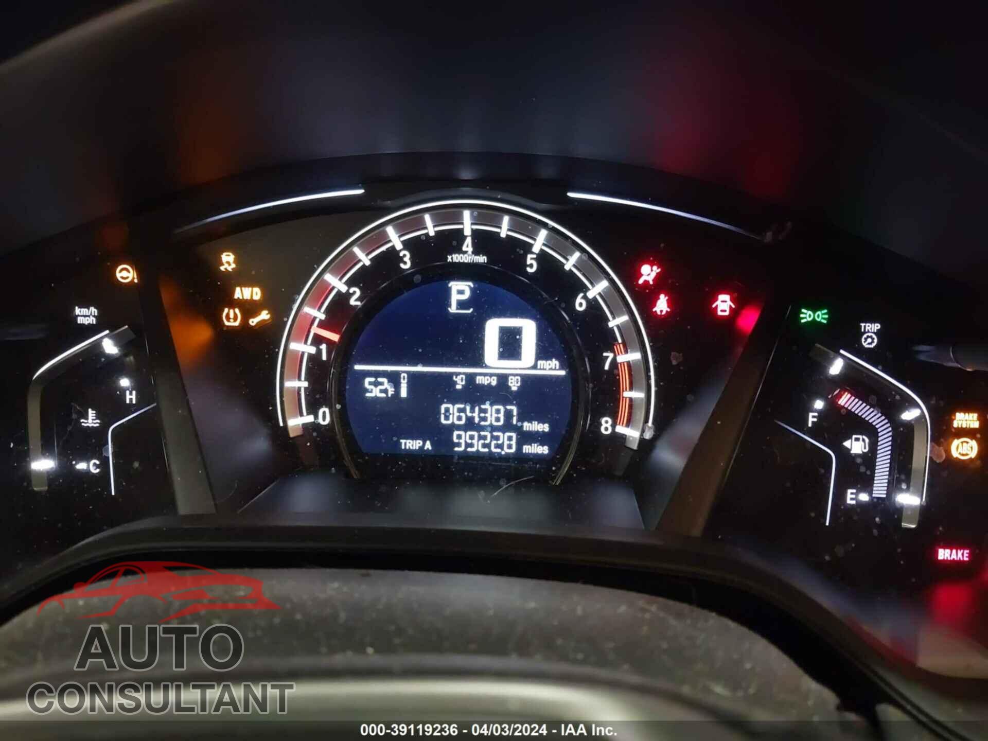 HONDA CR-V 2019 - 2HKRW6H35KH210686