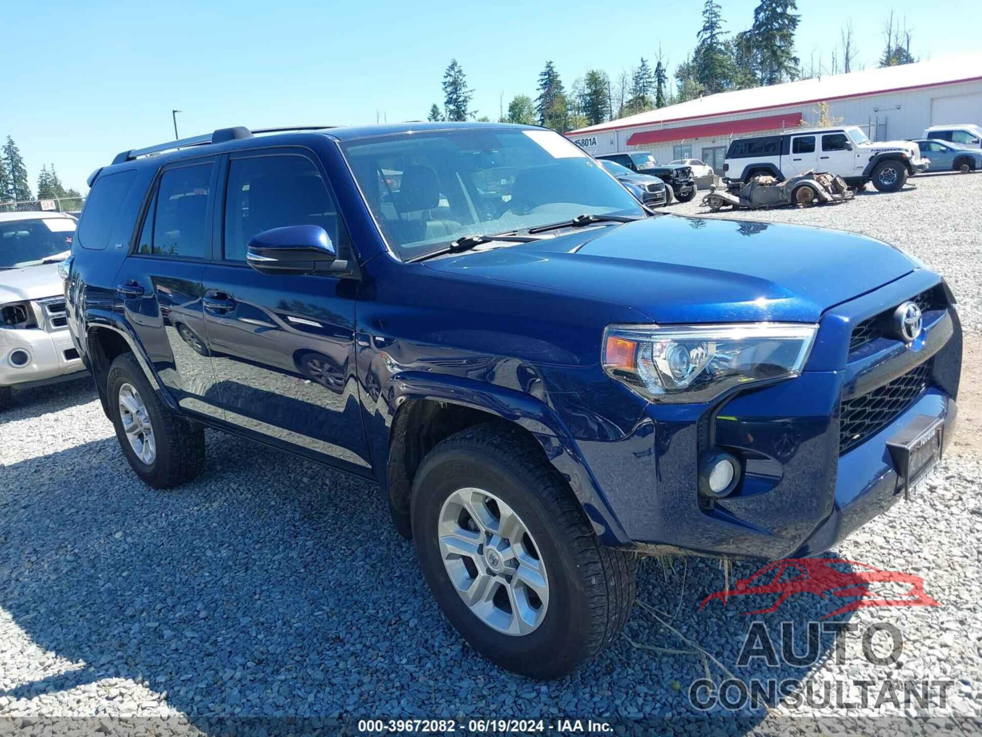 TOYOTA 4RUNNER 2019 - JTEBU5JR0K5724134