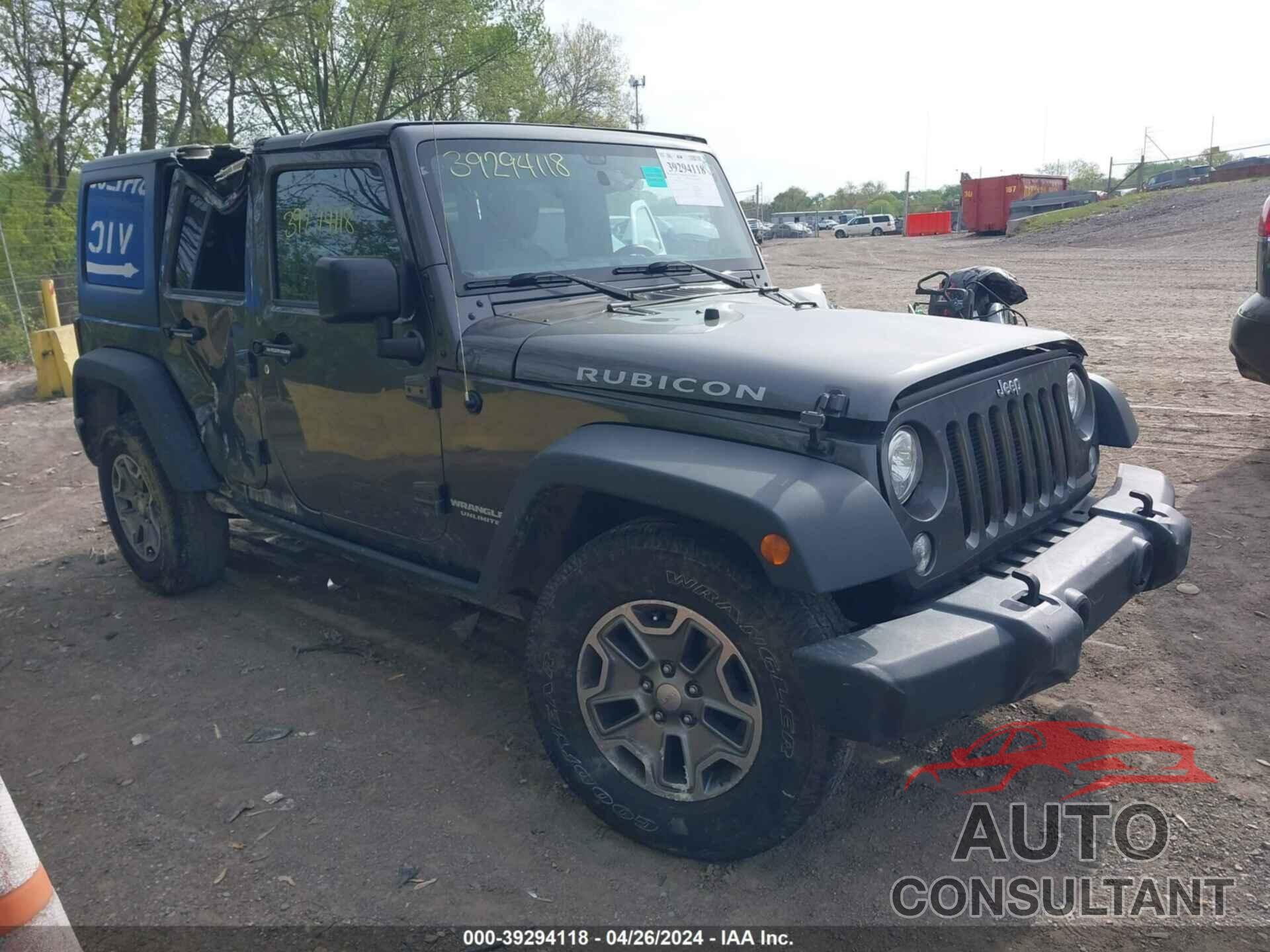 JEEP WRANGLER UNLIMITED 2017 - 1C4BJWFG1HL616555