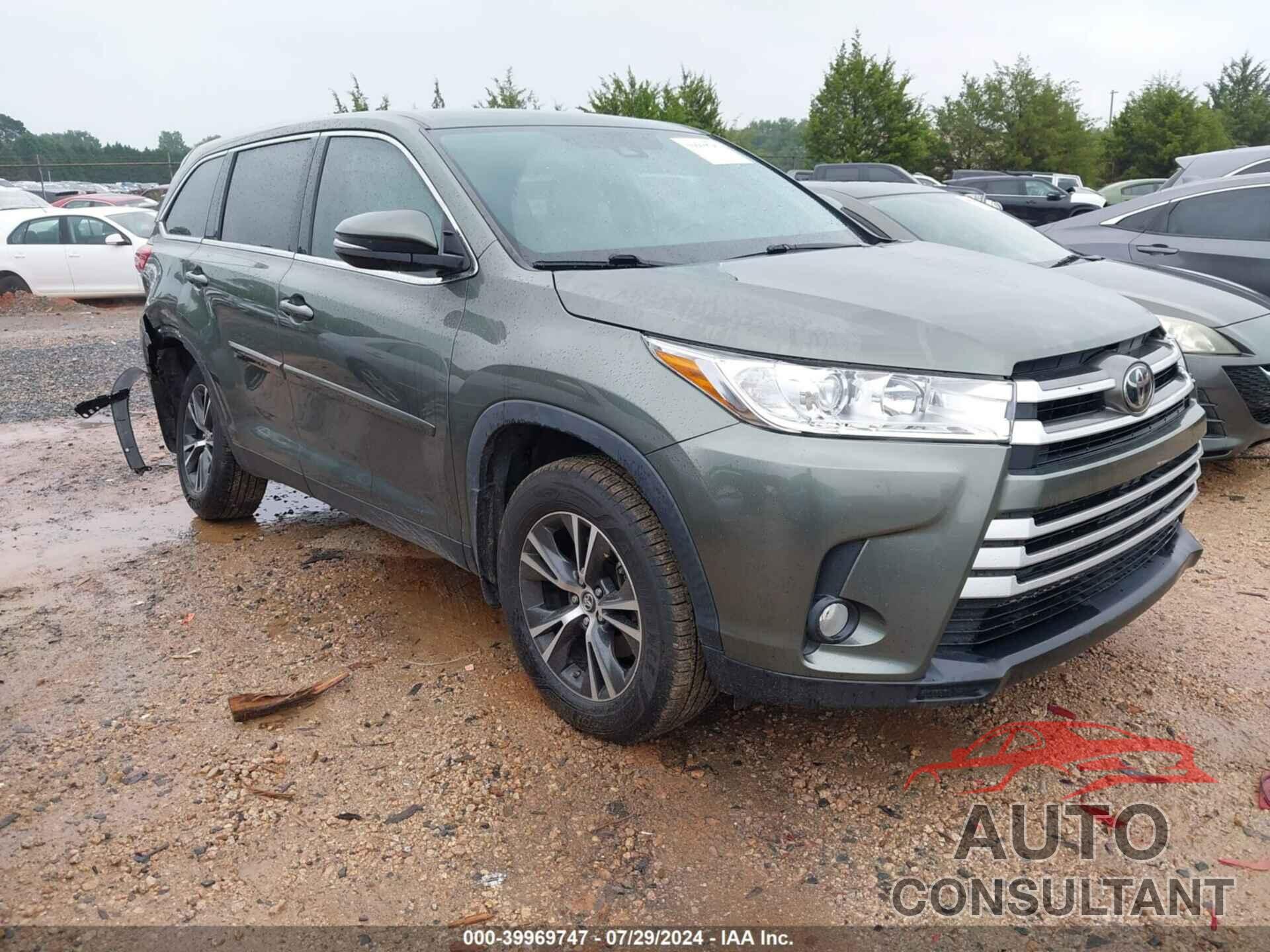 TOYOTA HIGHLANDER 2019 - 5TDZZRFH8KS362656