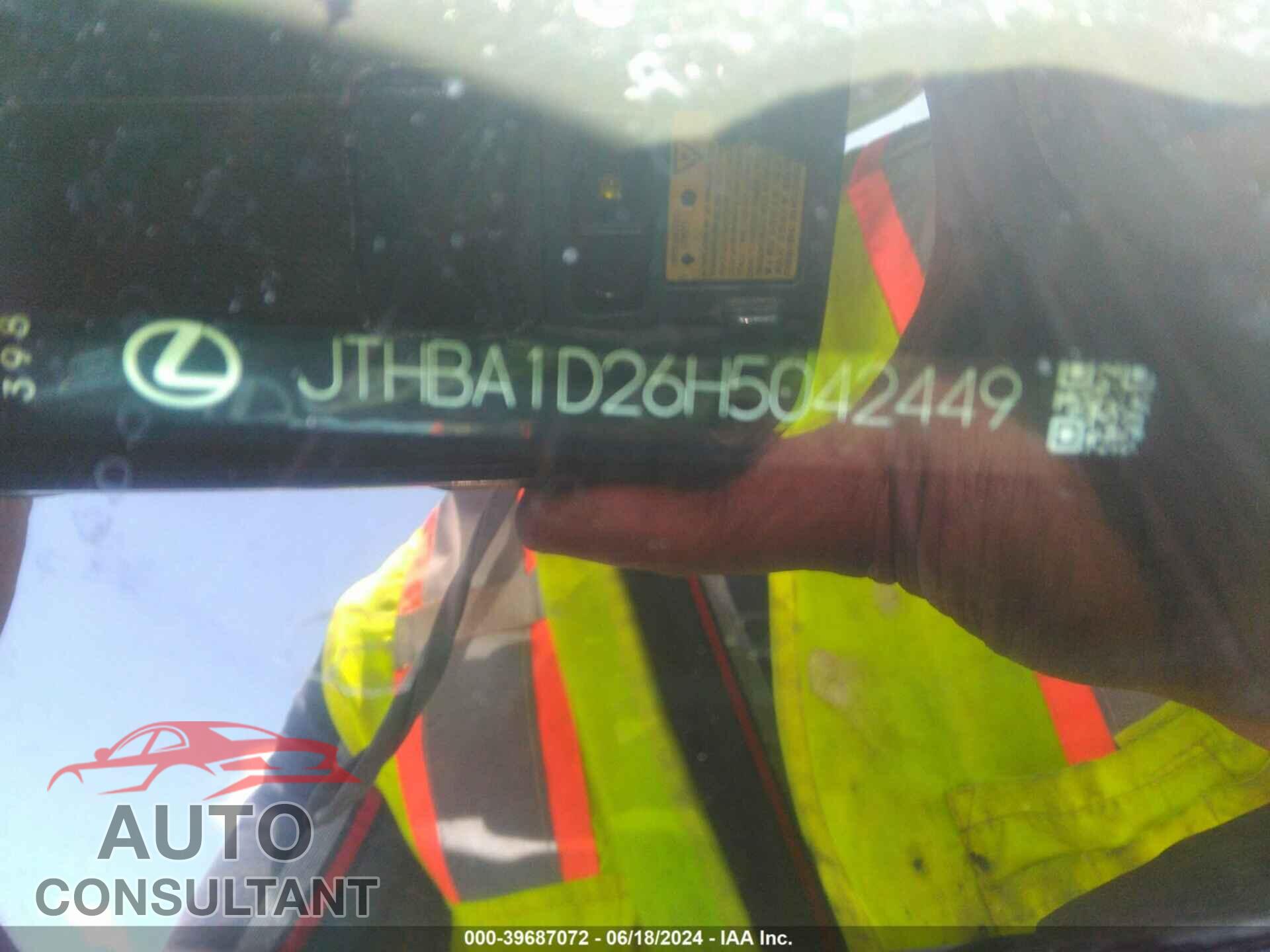 LEXUS IS 200T 2017 - JTHBA1D26H5042449