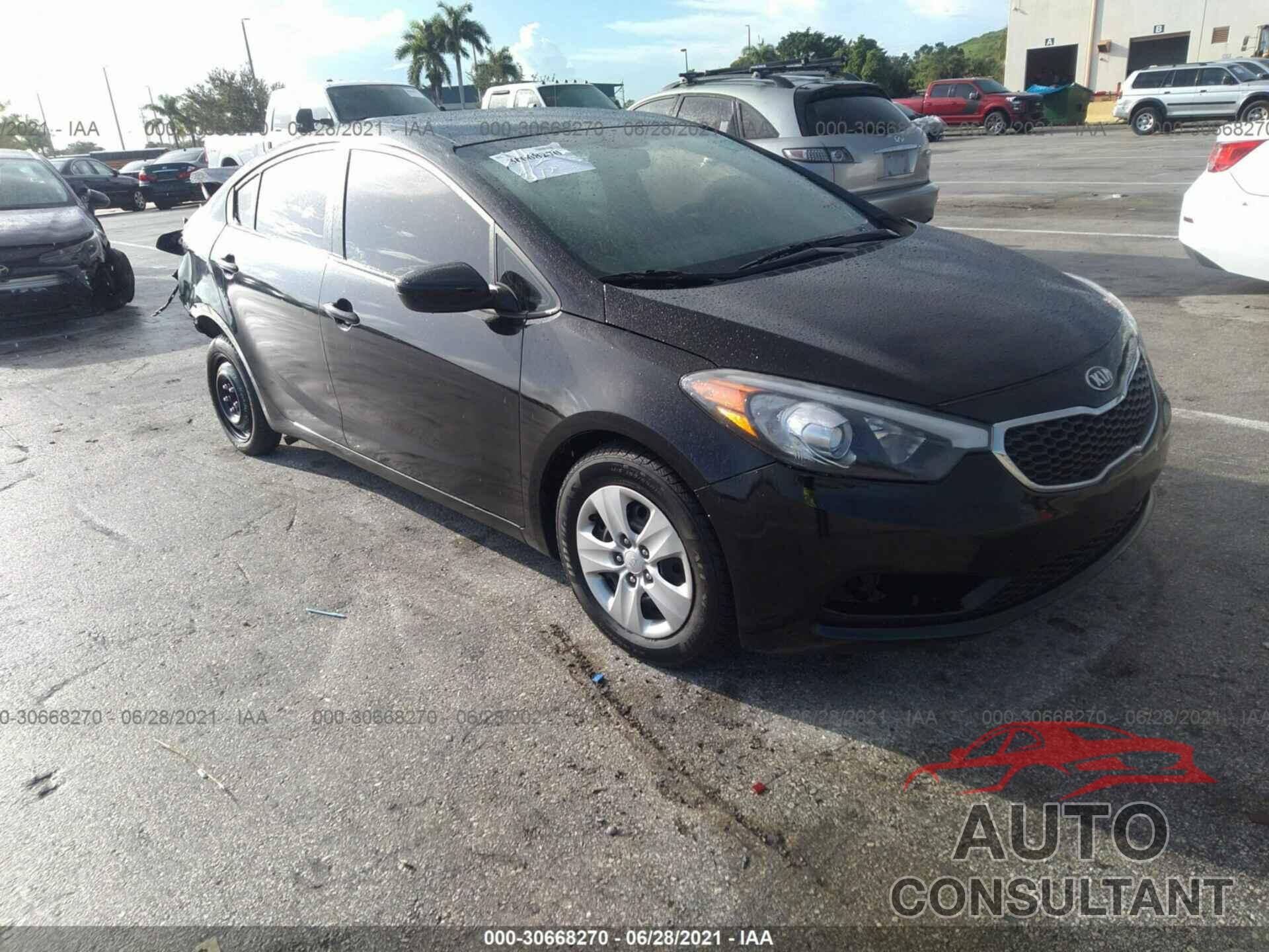KIA FORTE 2016 - KNAFK4A65G5615099