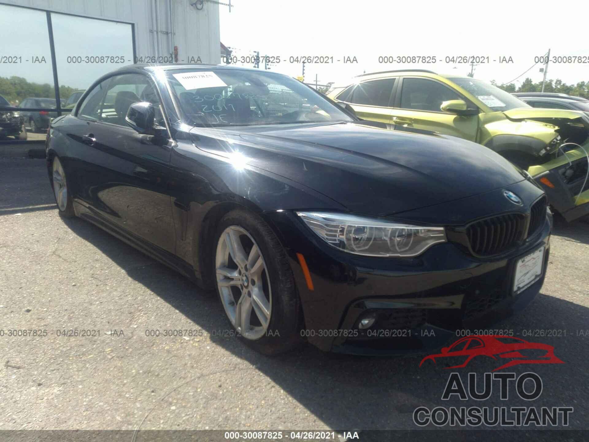 BMW 4 SERIES 2017 - WBA4U9C58H5D44062