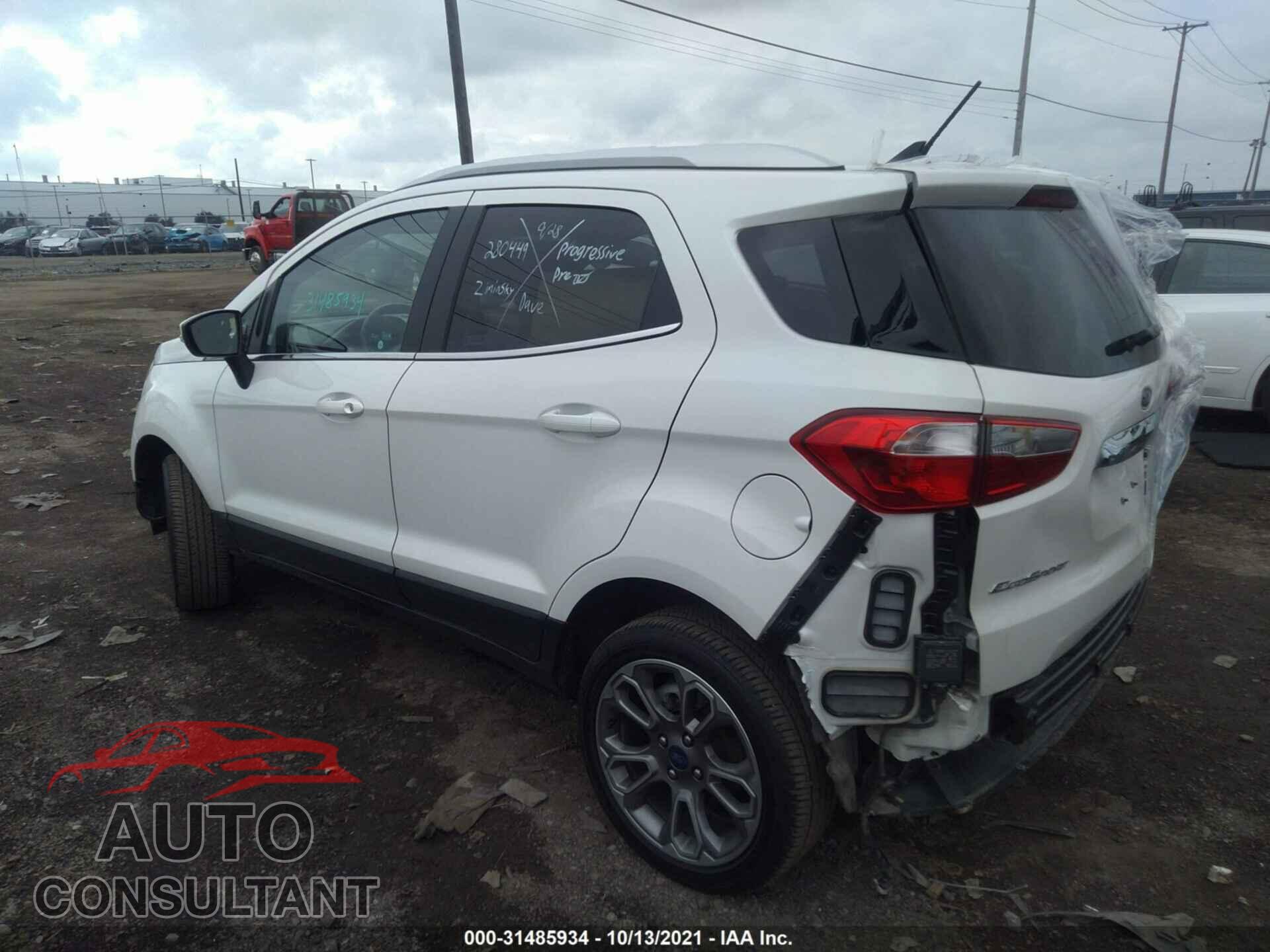 FORD ECOSPORT 2019 - MAJ6S3KL9KC288752