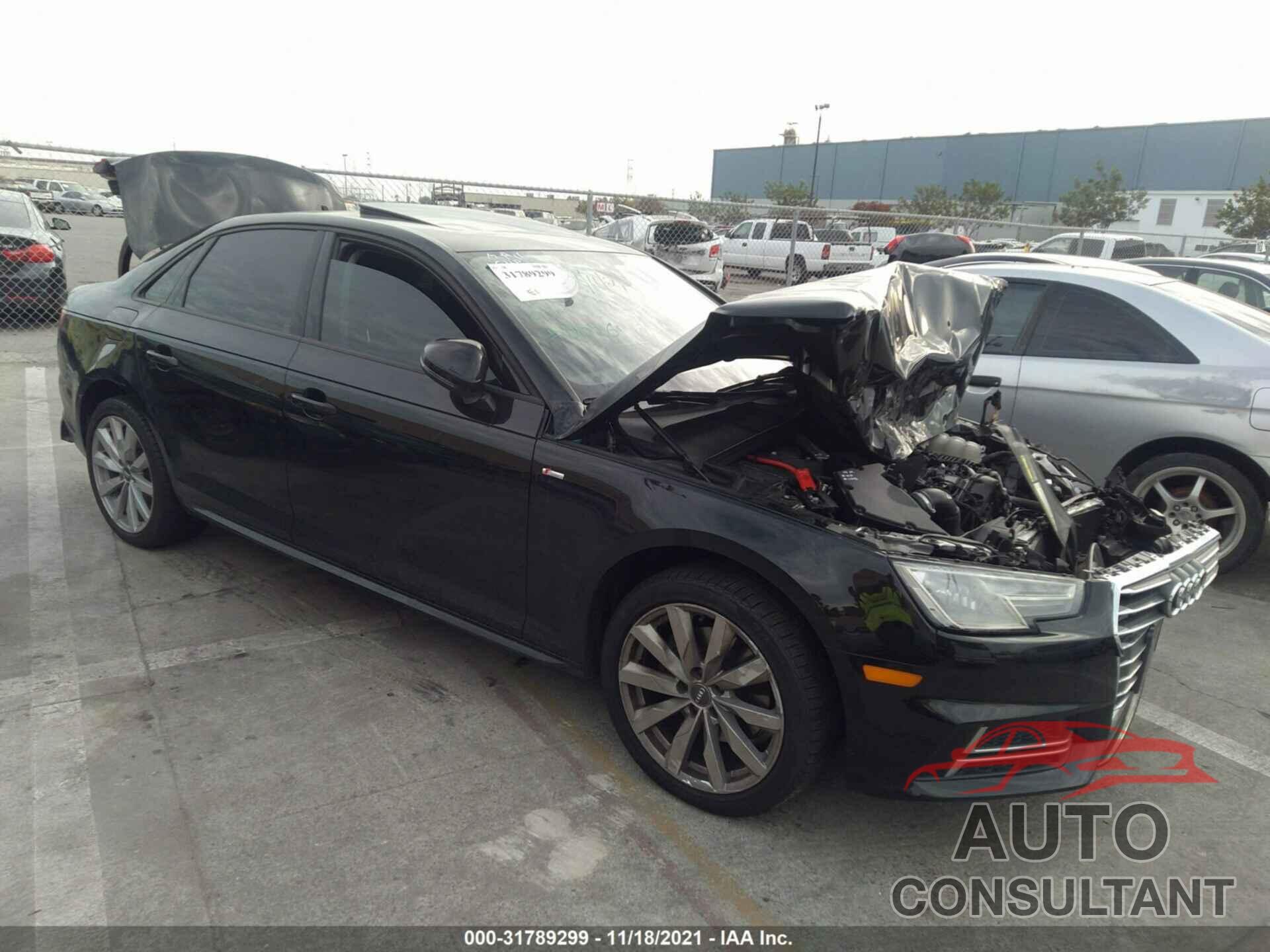 AUDI A4 2018 - WAUKMAF43JA039848