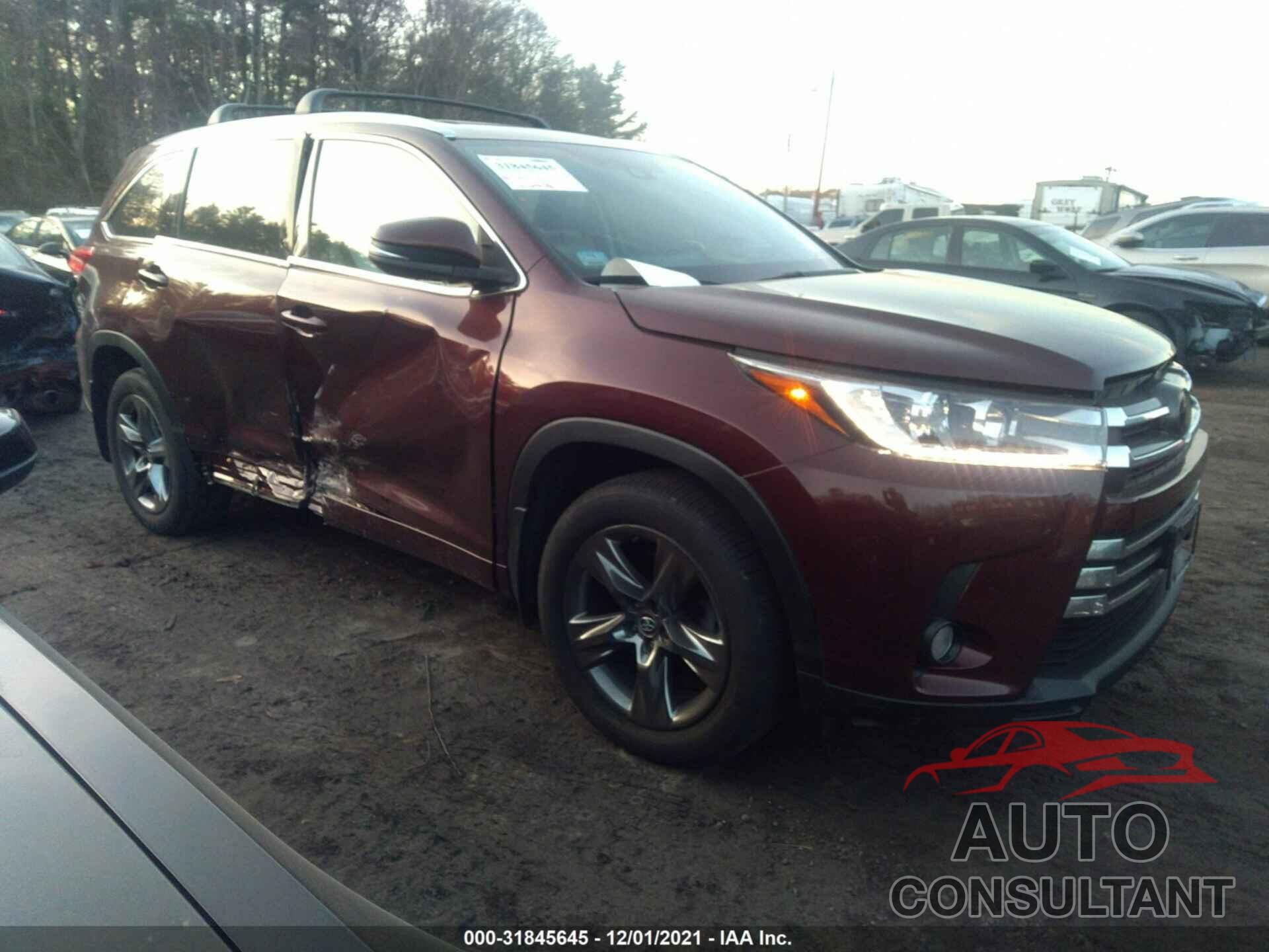 TOYOTA HIGHLANDER 2017 - 5TDDZRFH7HS481673