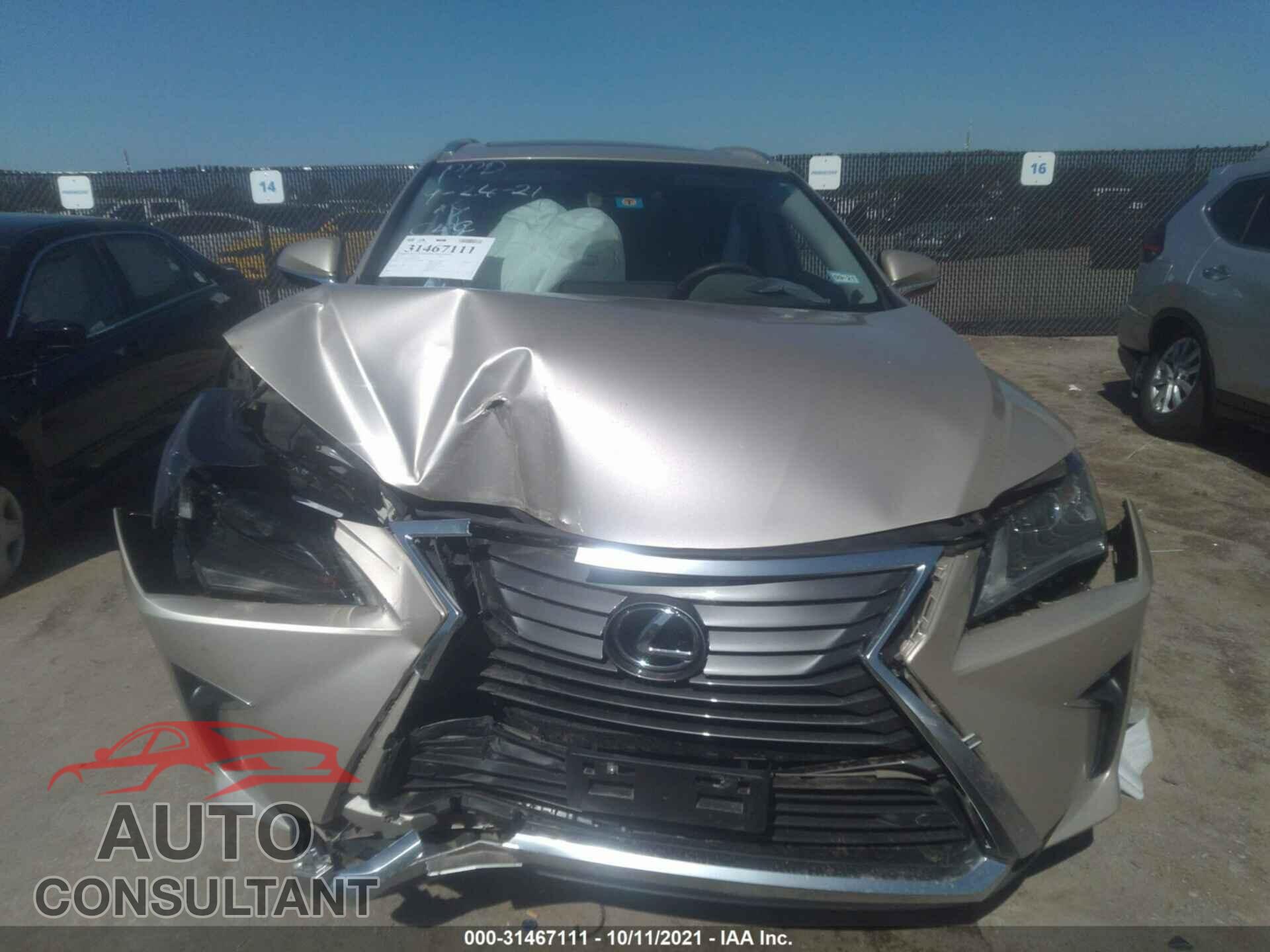 LEXUS RX 2017 - 2T2ZZMCA4HC037199