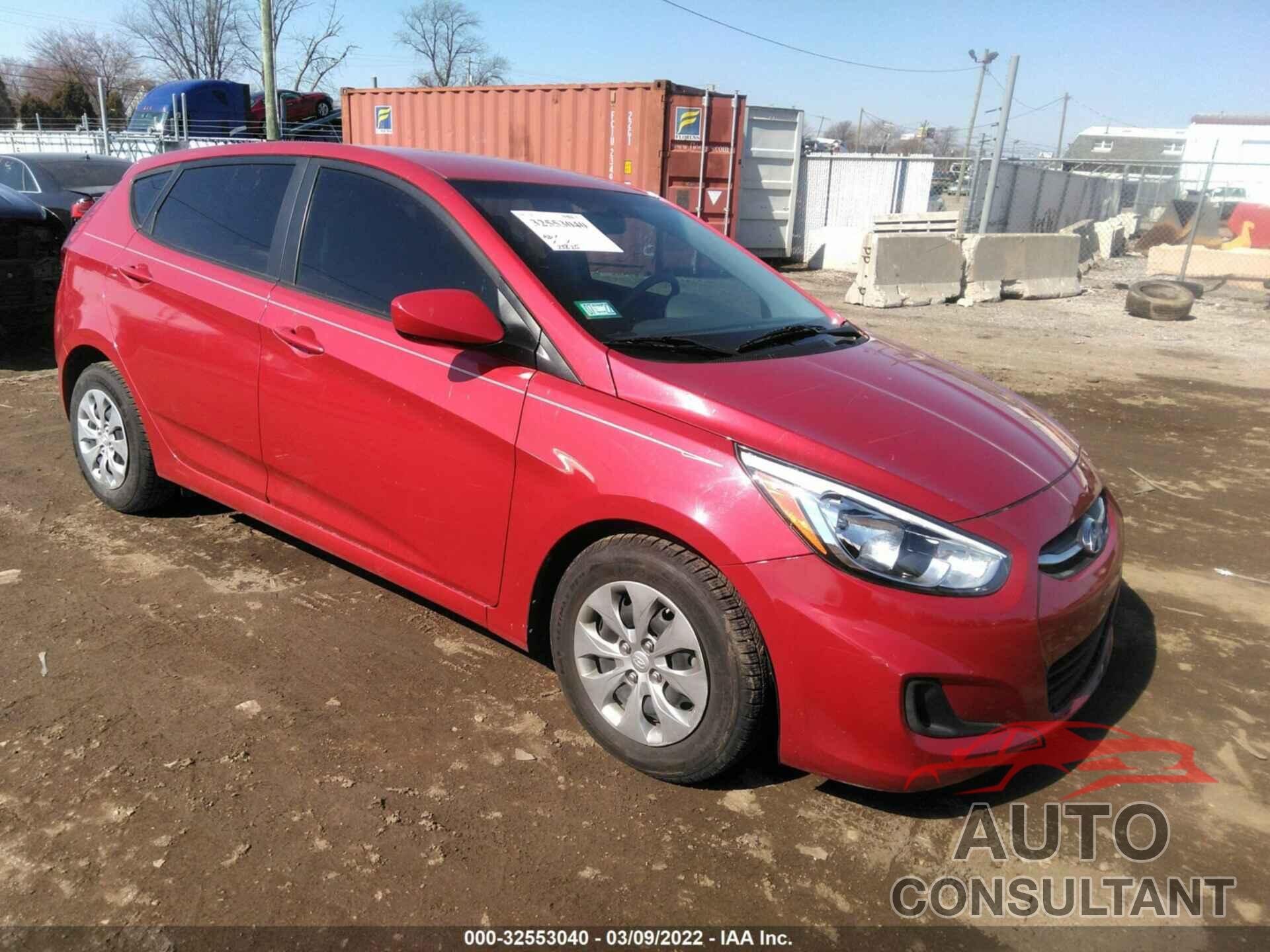 HYUNDAI ACCENT 2017 - KMHCT5AE7HU348941