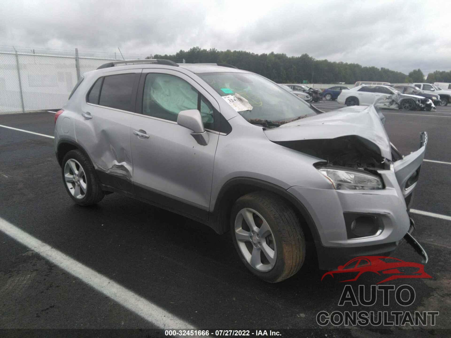 CHEVROLET TRAX 2016 - 3GNCJRSBXGL275229