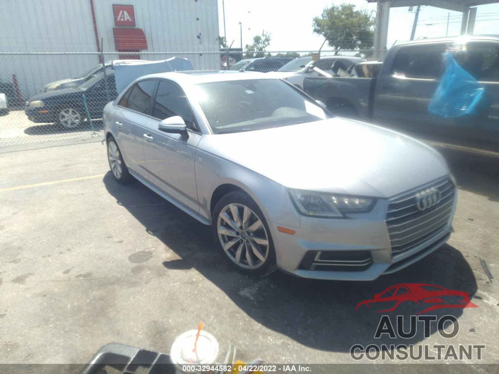 AUDI A4 2018 - WAUKMAF45JA085472