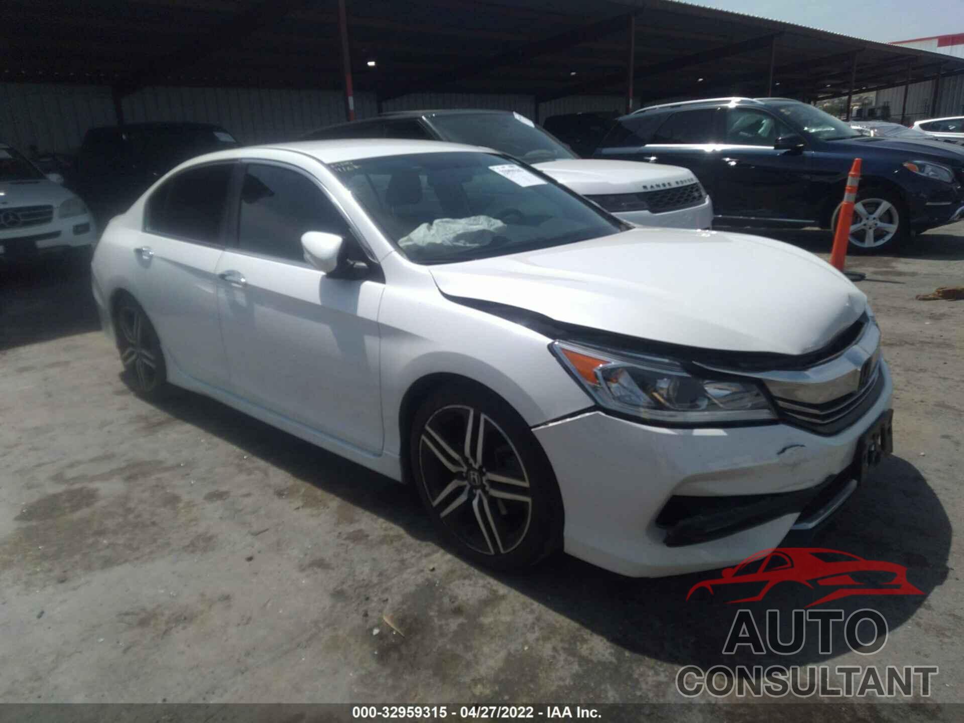 HONDA ACCORD SEDAN 2016 - 1HGCR2F59GA204786