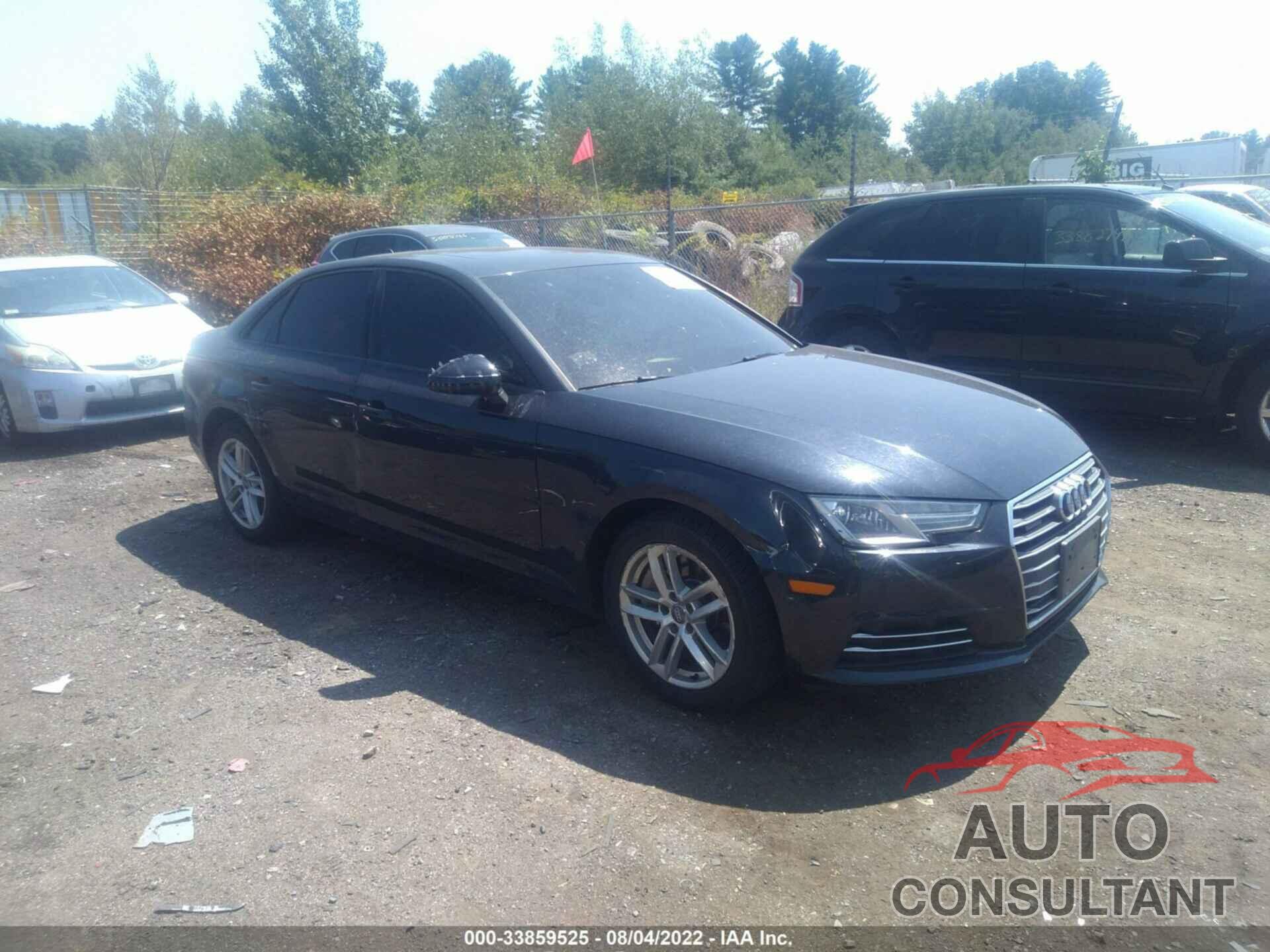 AUDI A4 2017 - WAUANAF4XHN026896