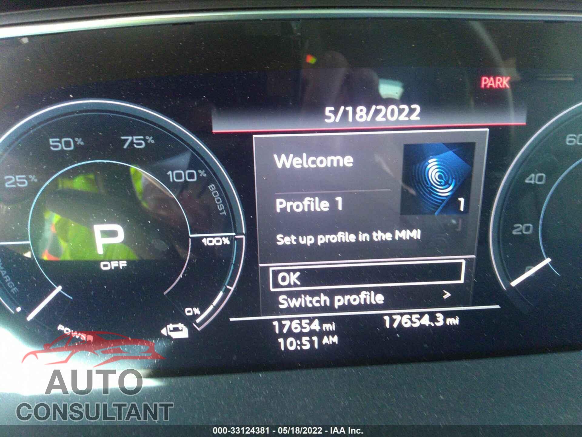 AUDI E-TRON 2019 - WA1LABGE2KB014779