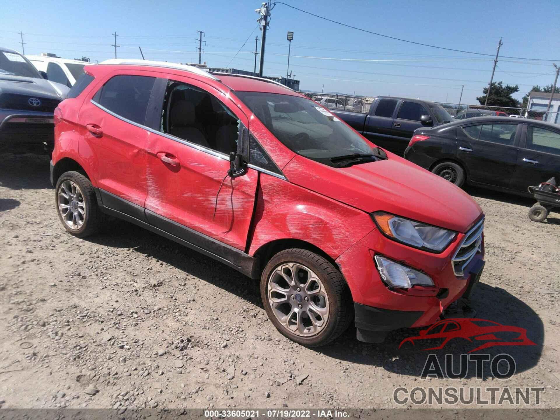 FORD ECOSPORT 2019 - MAJ6S3KL7KC302955