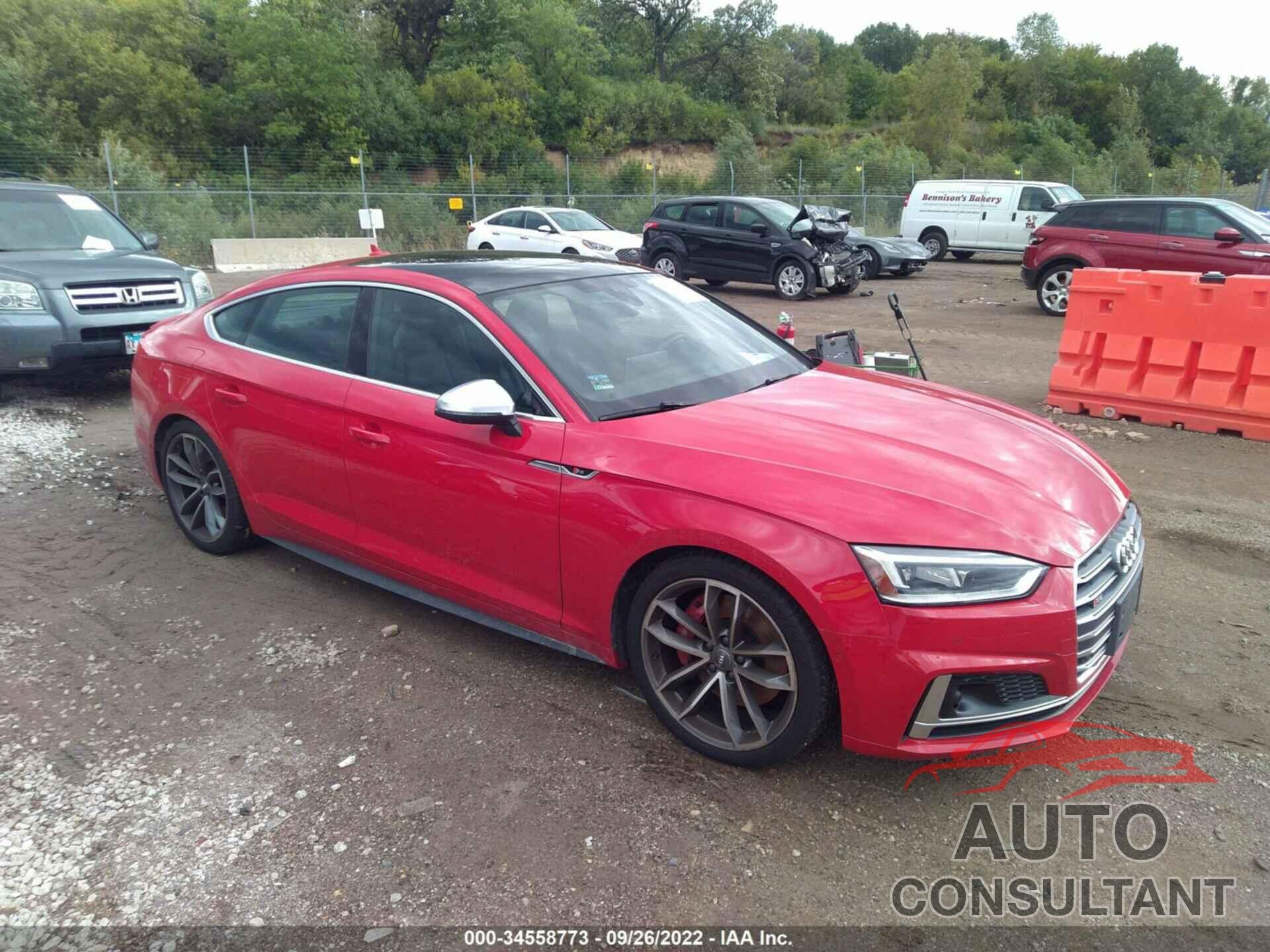 AUDI S5 SPORTBACK 2019 - WAUC4CF51KA010987