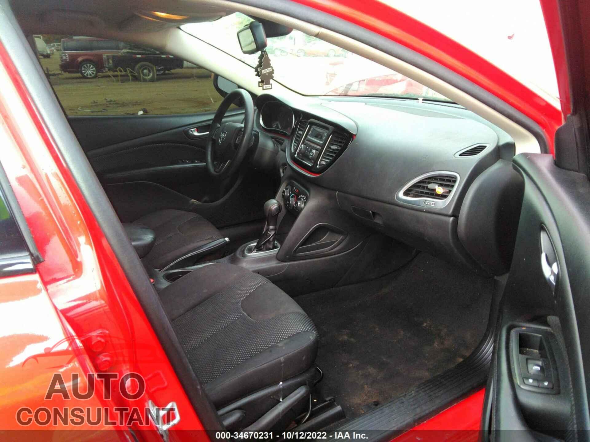 DODGE DART 2016 - 1C3CDFAA4GD643731