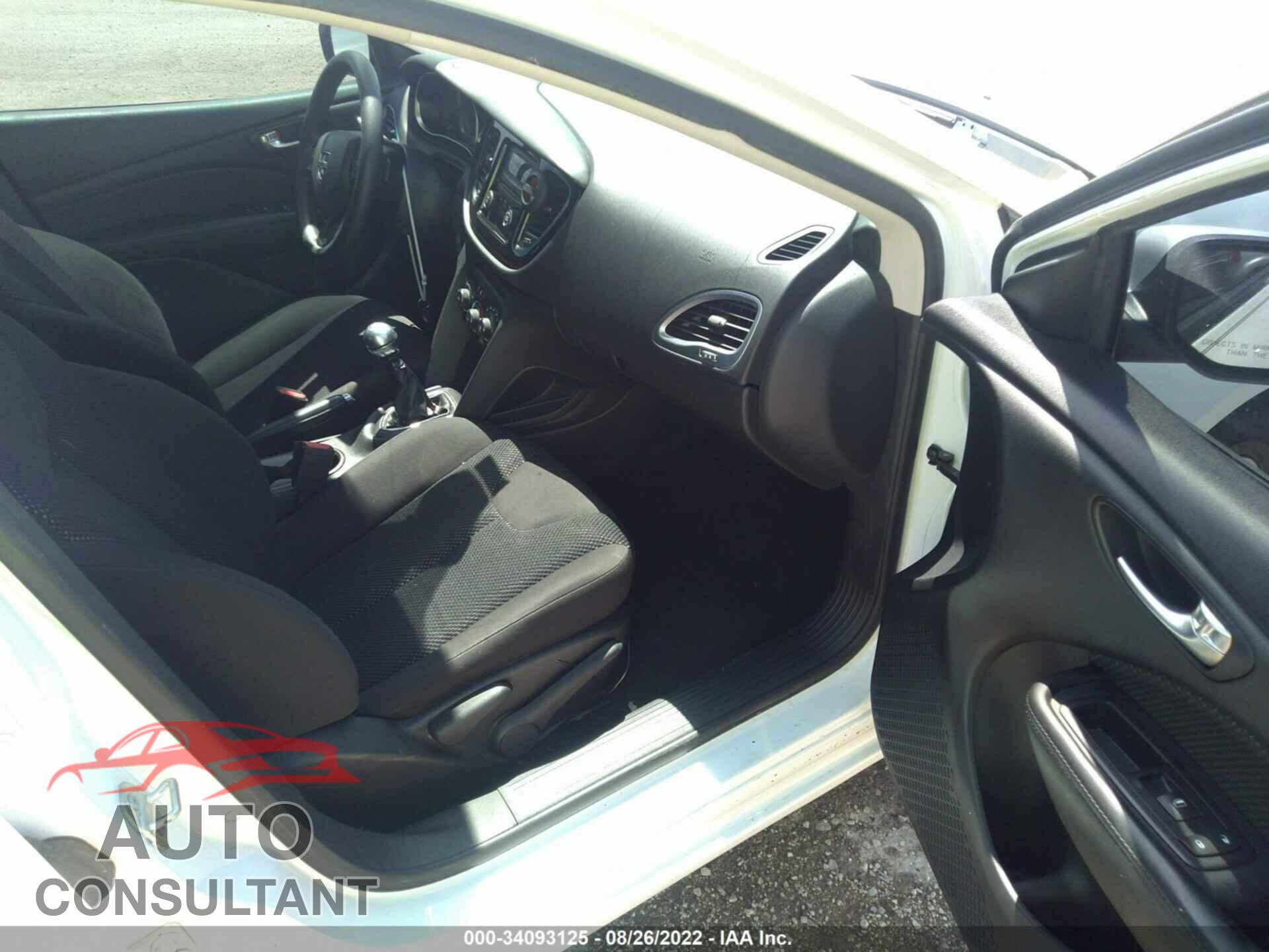 DODGE DART 2016 - 1C3CDFAA0GD624304