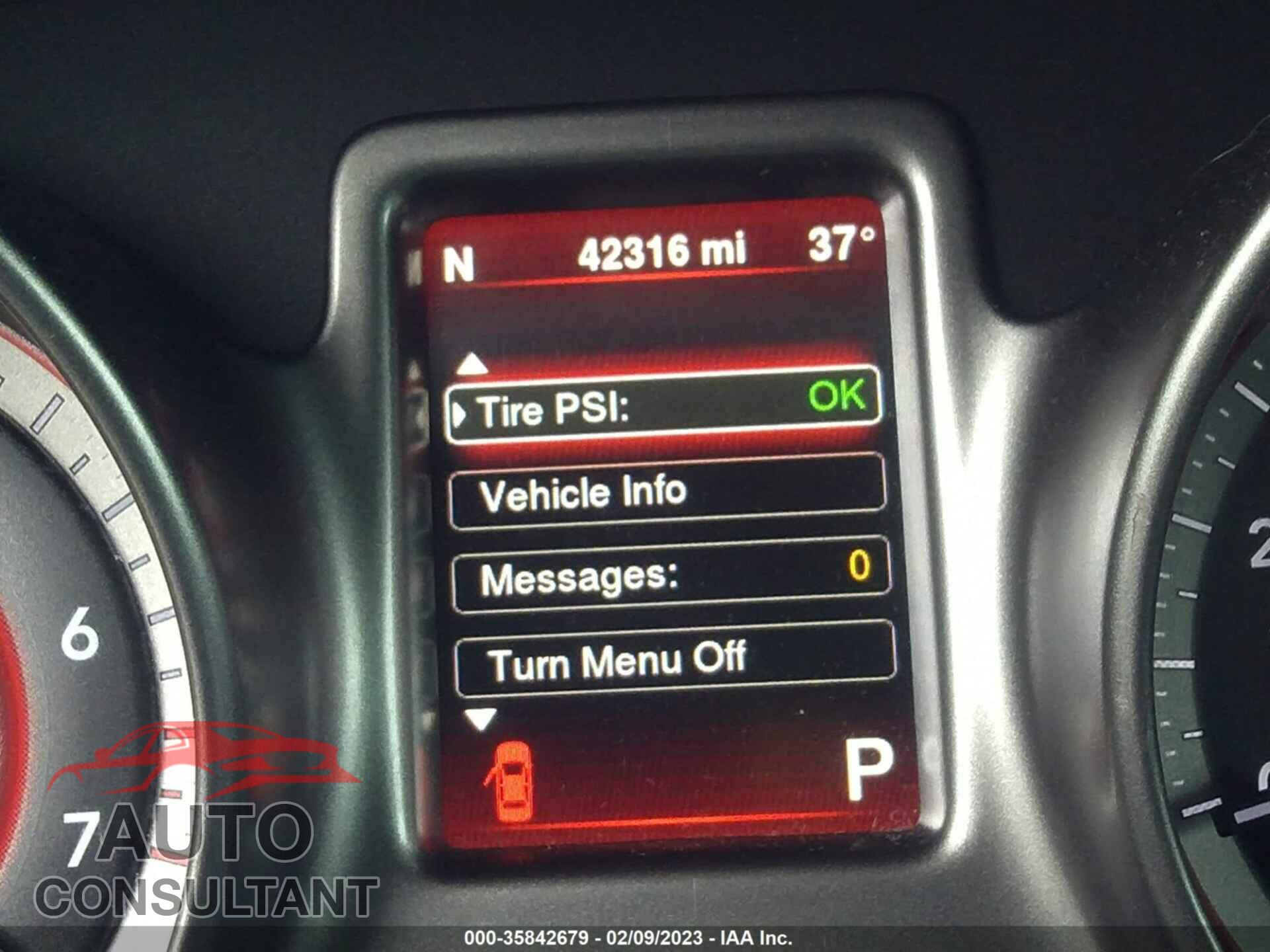 DODGE JOURNEY 2016 - 3C4PDDGGXGT242580