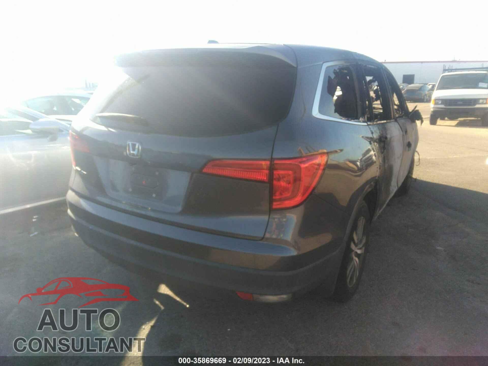 HONDA PILOT 2017 - 5FNYF5H56HB045343