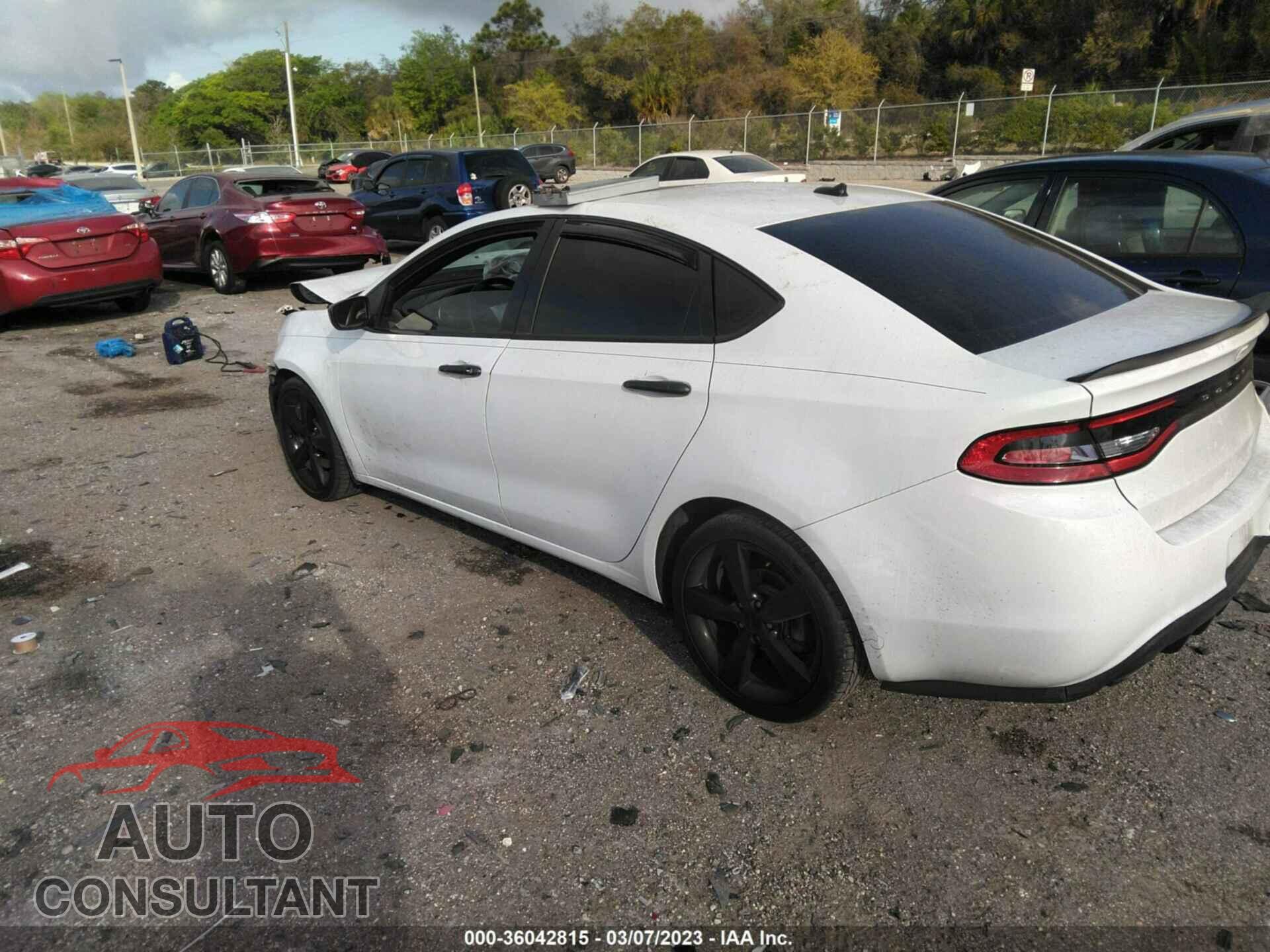 DODGE DART 2015 - 1C3CDFBB7FD253082