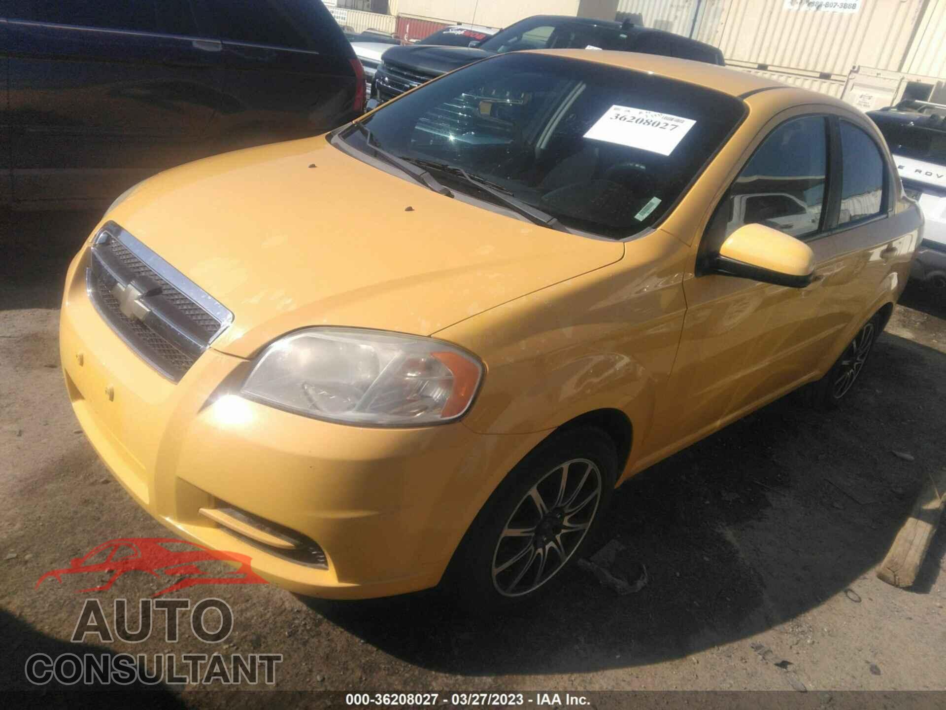 CHEVROLET AVEO 2010 - KL1TD5DE9AB127864