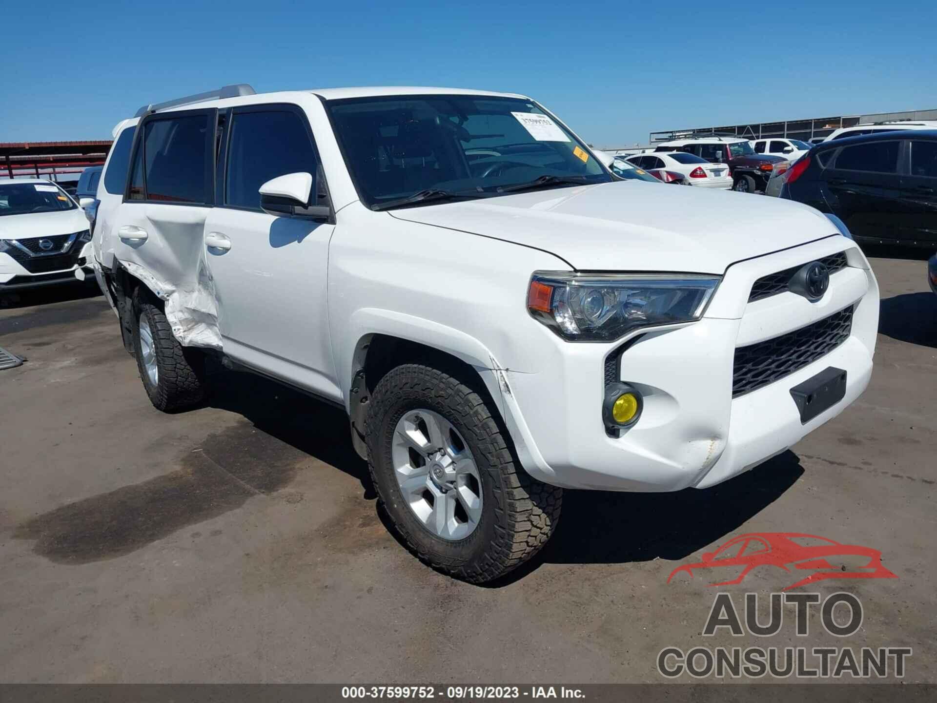 TOYOTA 4RUNNER 2016 - JTEBU5JR9G5315573