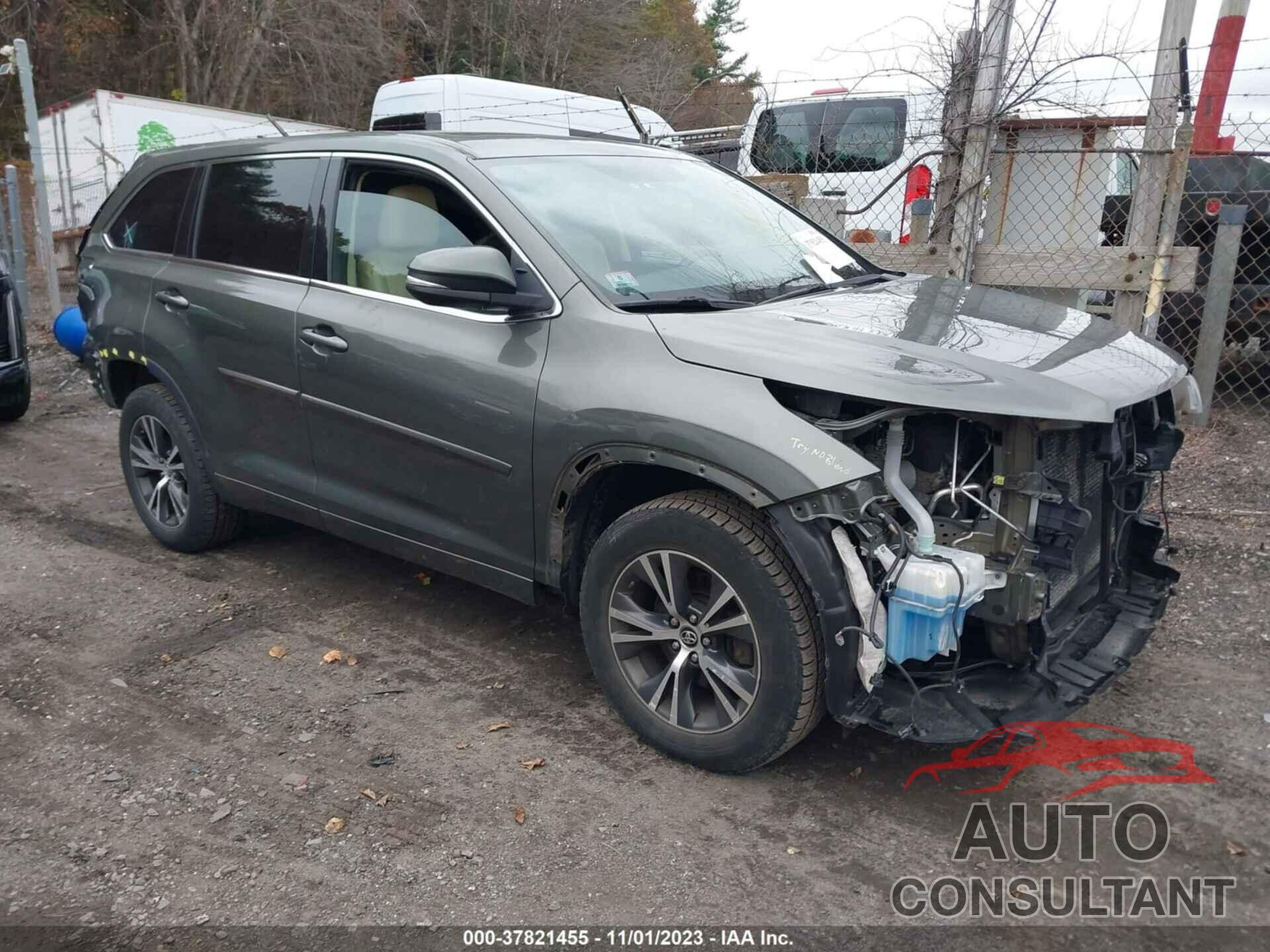 TOYOTA HIGHLANDER 2016 - 5TDJKRFH5GS288539