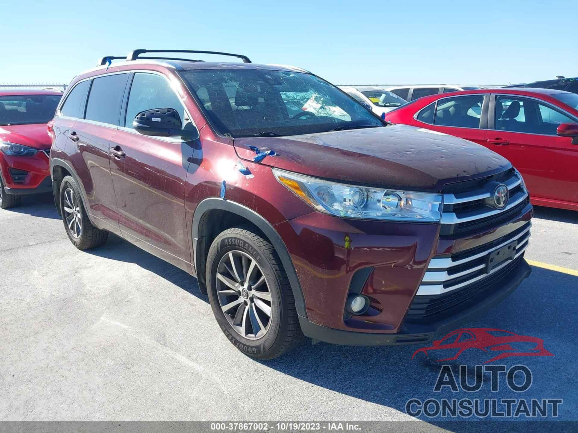 TOYOTA HIGHLANDER 2018 - 5TDJZRFH0JS874360