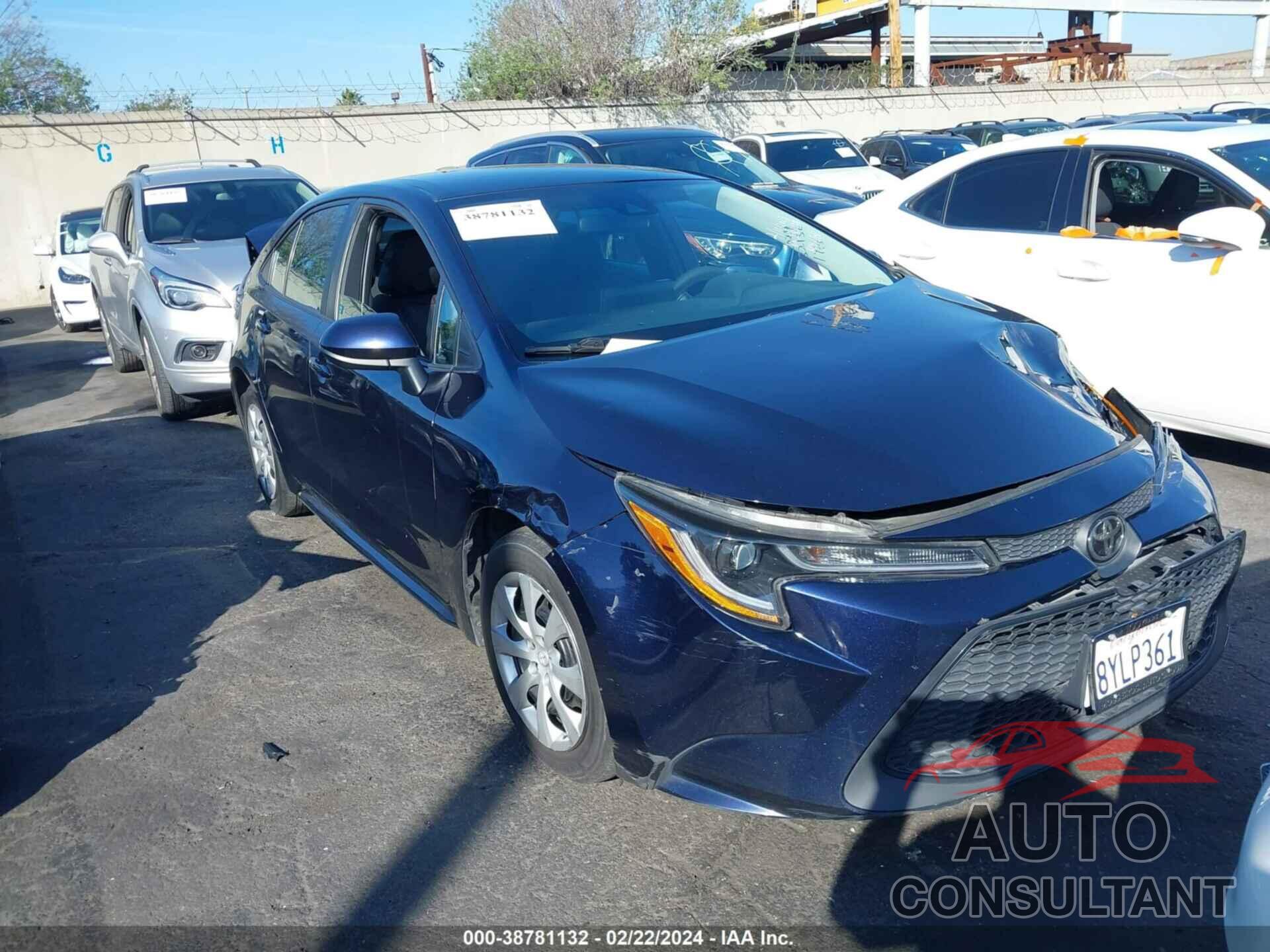 TOYOTA COROLLA 2022 - 5YFEPMAE0NP282138
